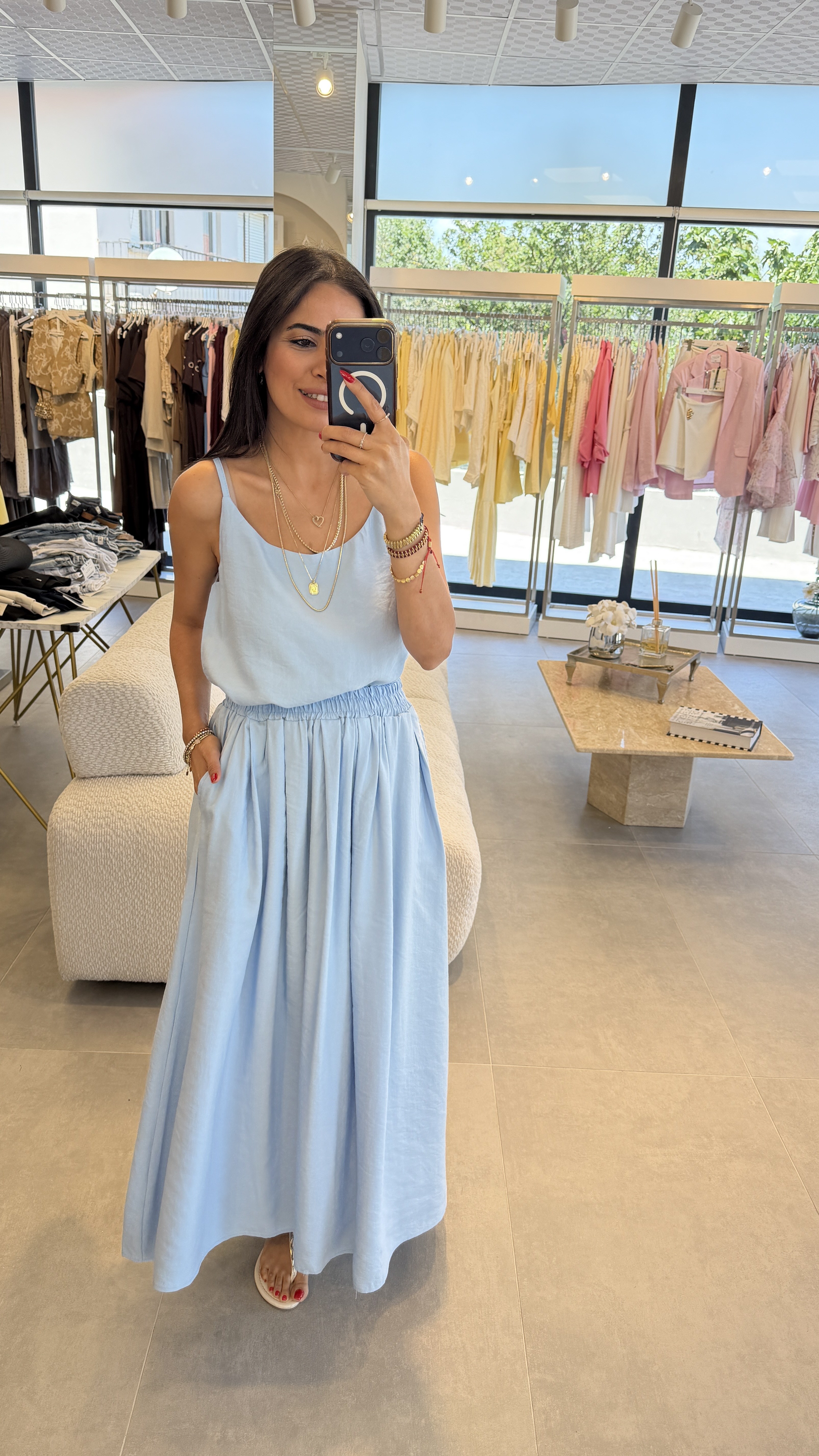 %100 PAMUK ETEK BLUZ TAKIM BEBE MAVİ
