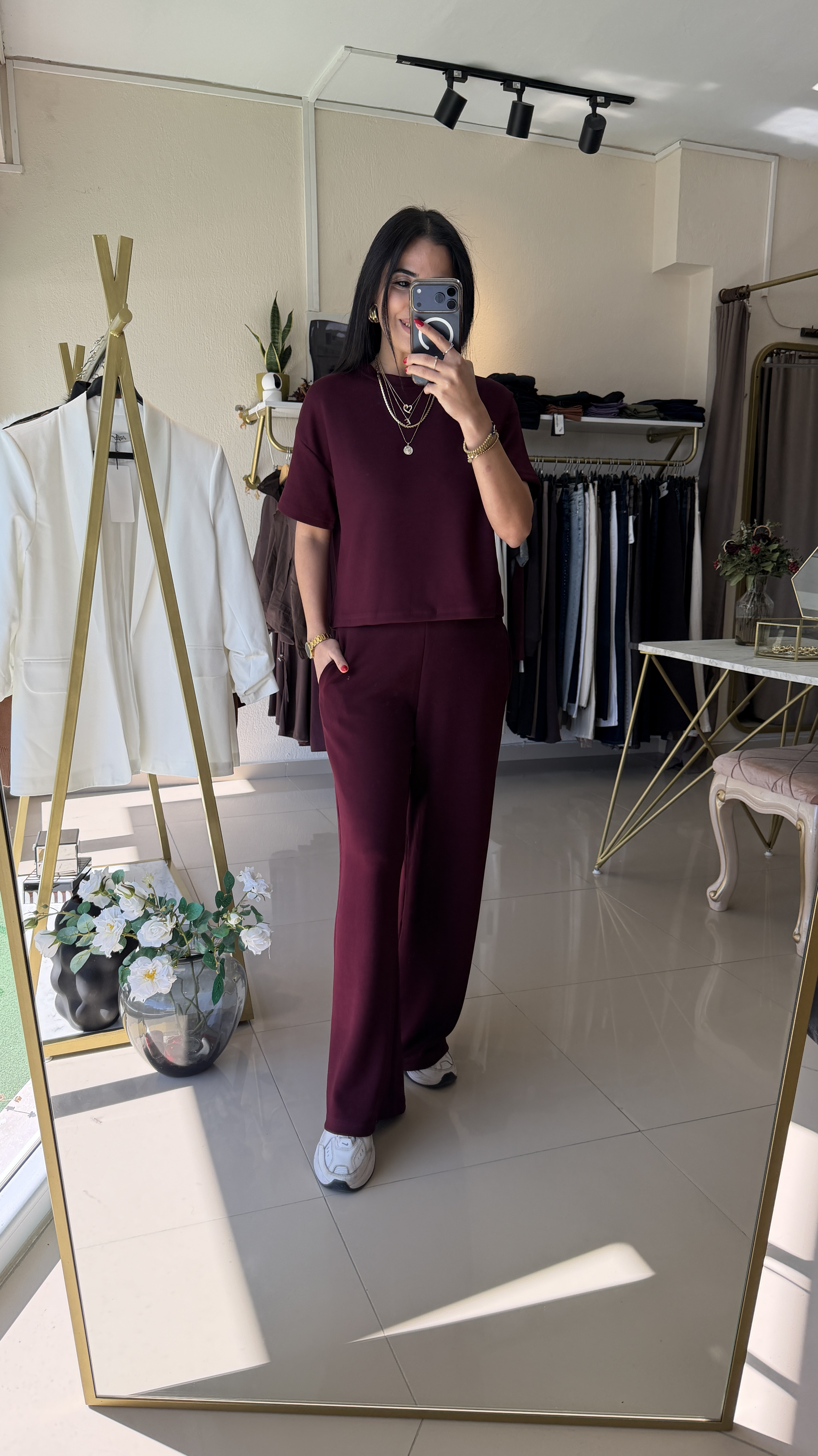 1236 KISA KOL MODAL TAKIM BORDO