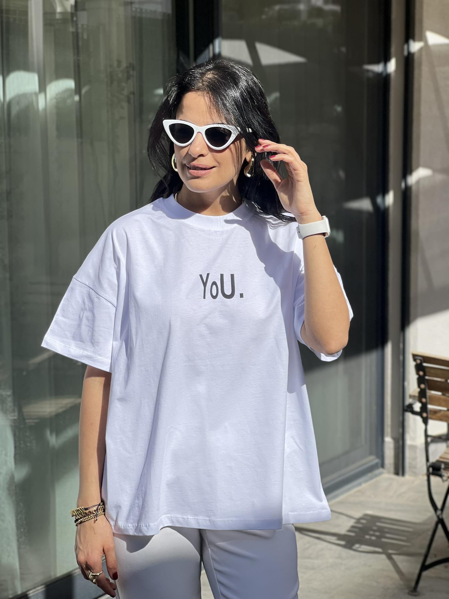 241053 TSHIRT YOU SİYAH
