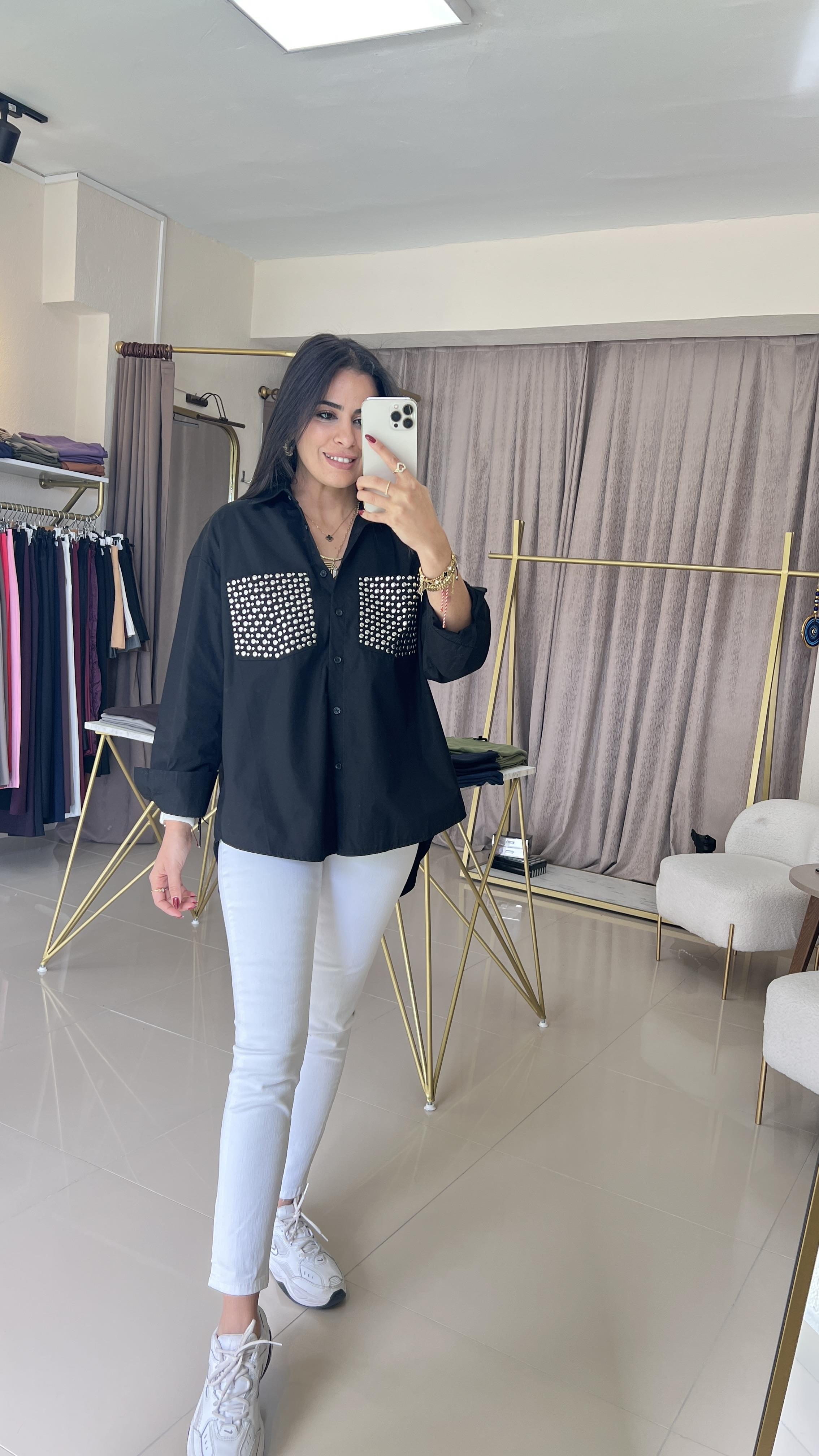 3085 ZIMBALI OVERSİZE GÖMLEK