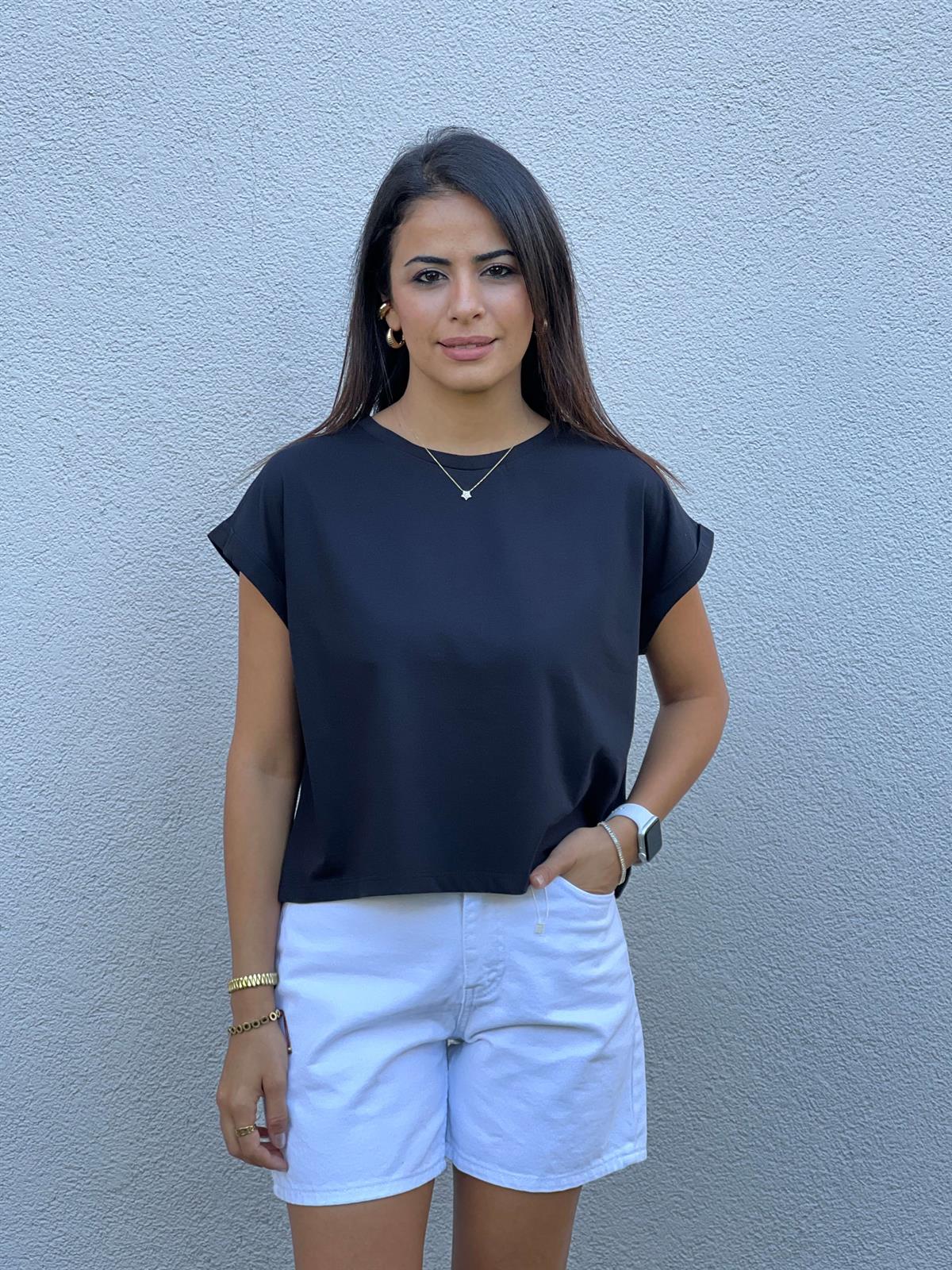 3431 T Kol Basic Tshirt Siyah