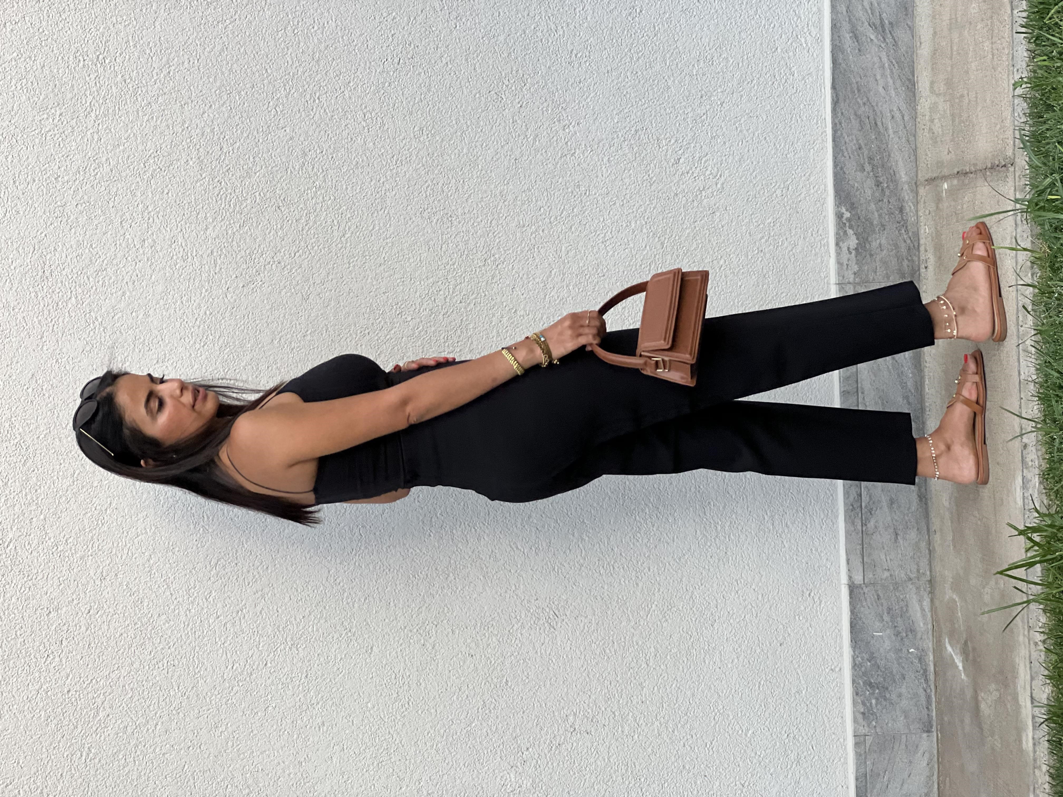 KAROL FLATELO PANTOLON  SİYAH