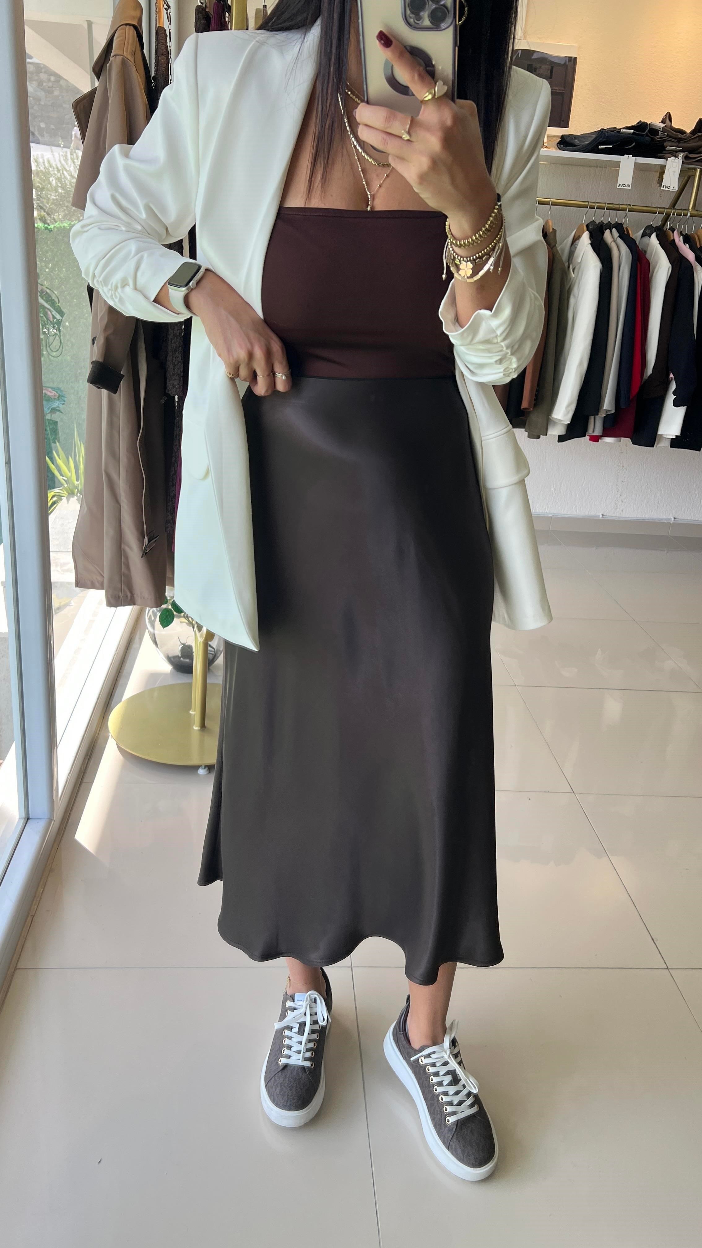 Beli Lastikli , Saten Etek , Kahve 251700