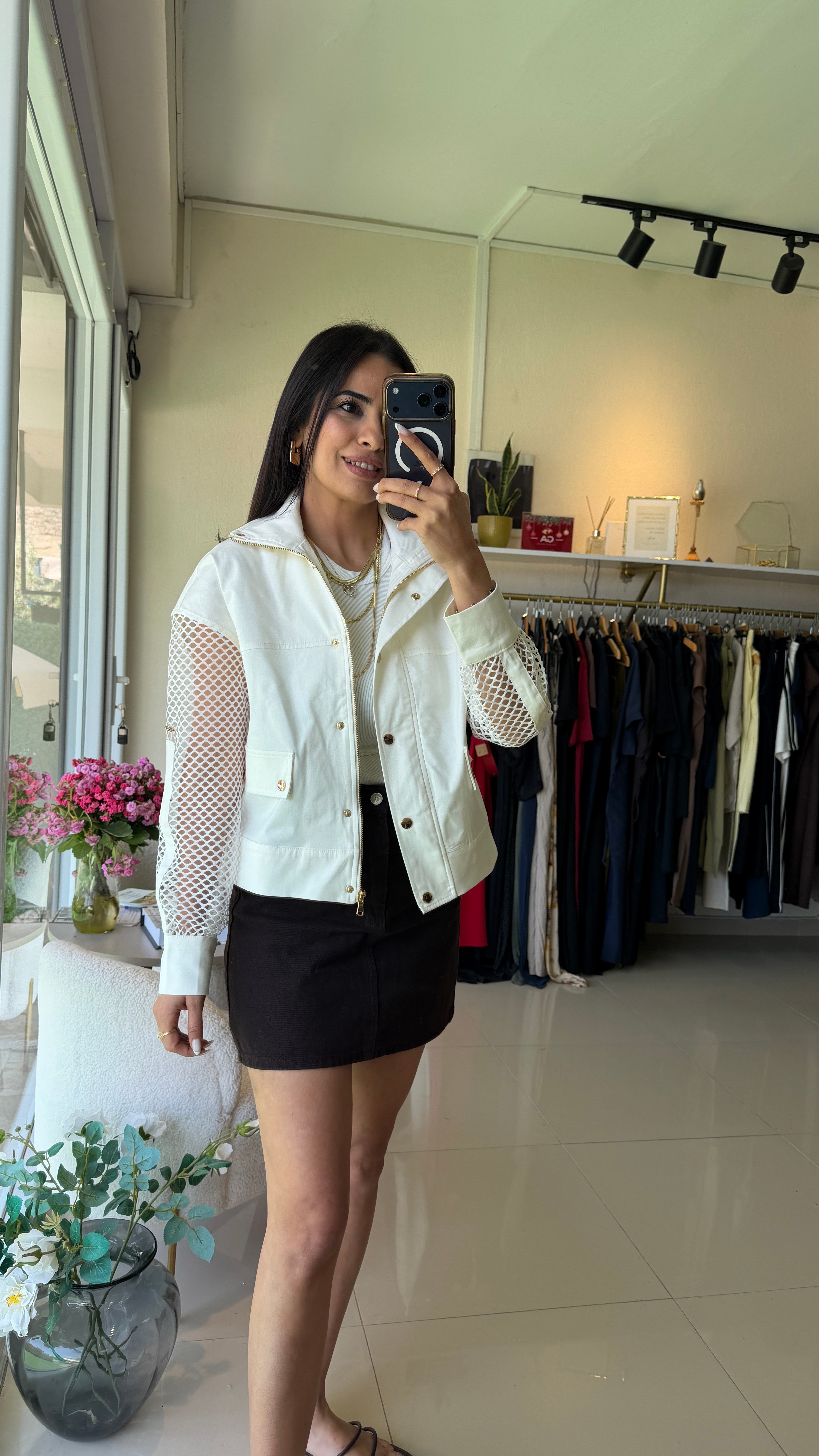 File Detaylı Garnili Premium Gabardin Ceket