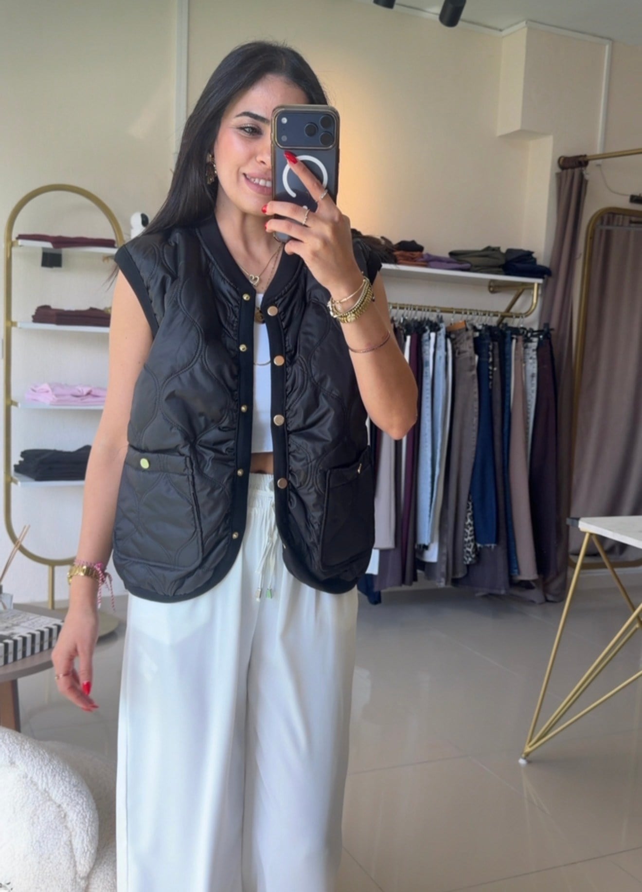 Orjinal Model , Kapitone Yelek , Siyah