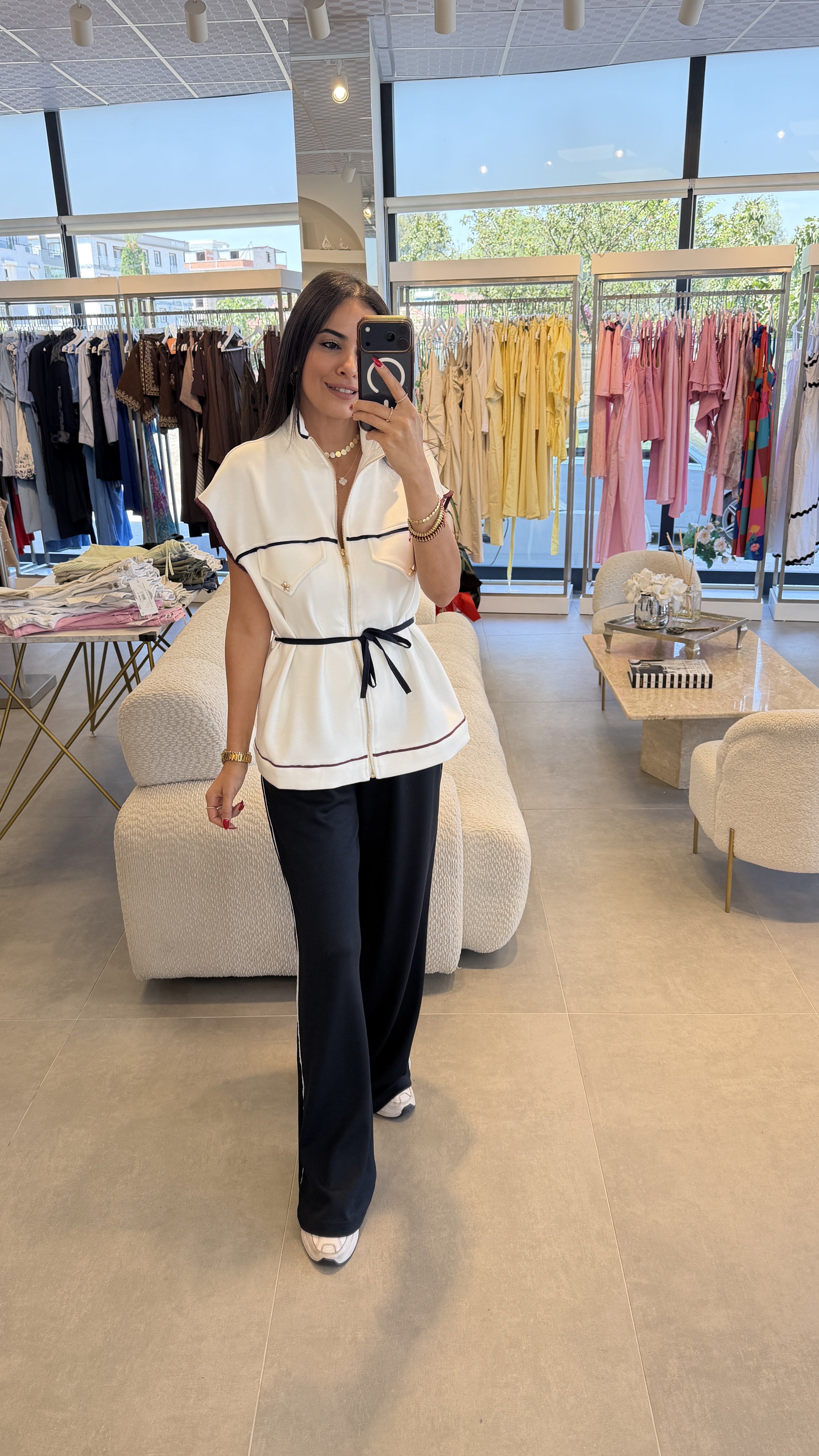 Renkli Biyeli , Bağcıklı Premium Modal Takım
