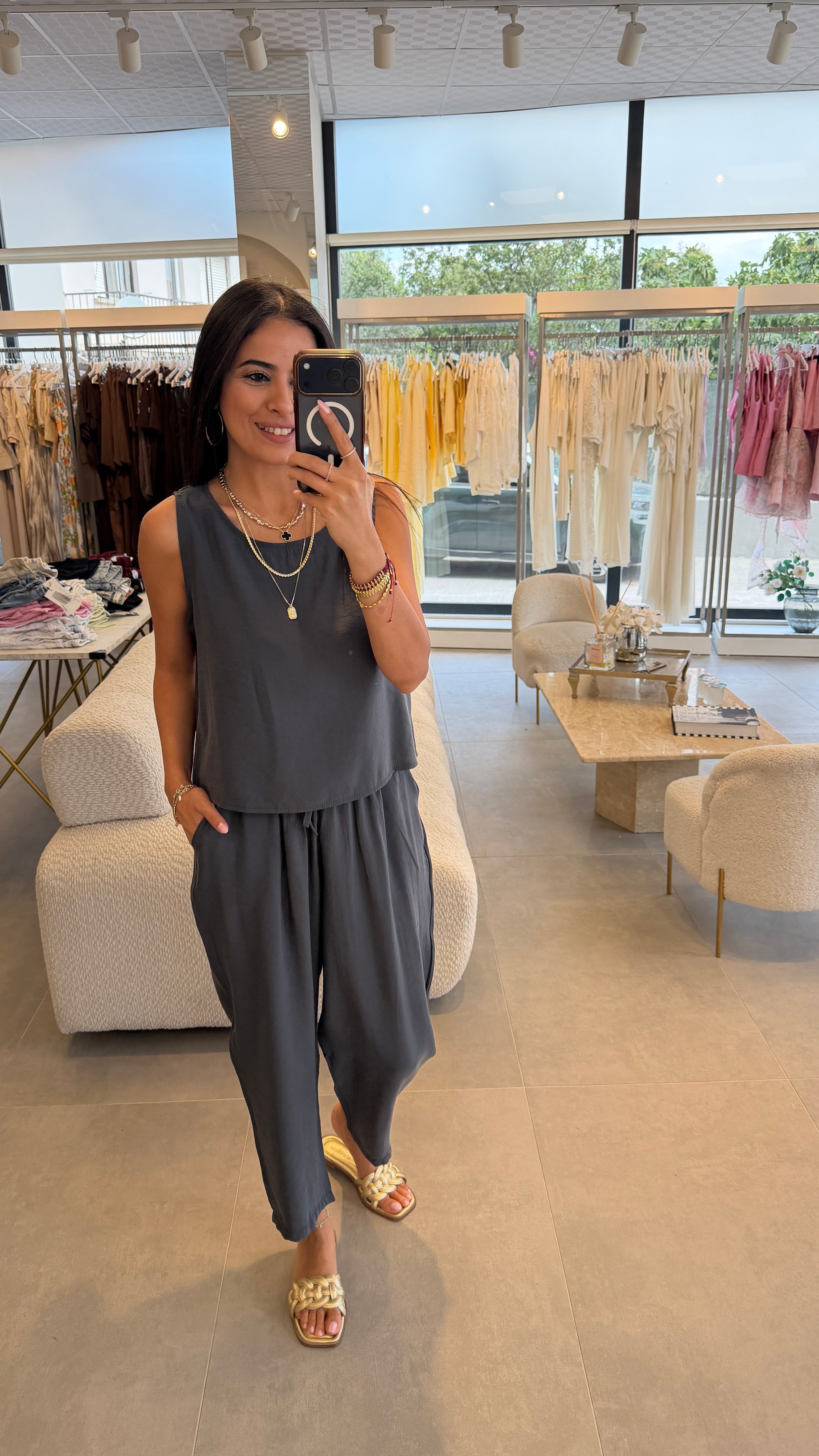 Sofie Bluz Pantolon Takım Antrasit