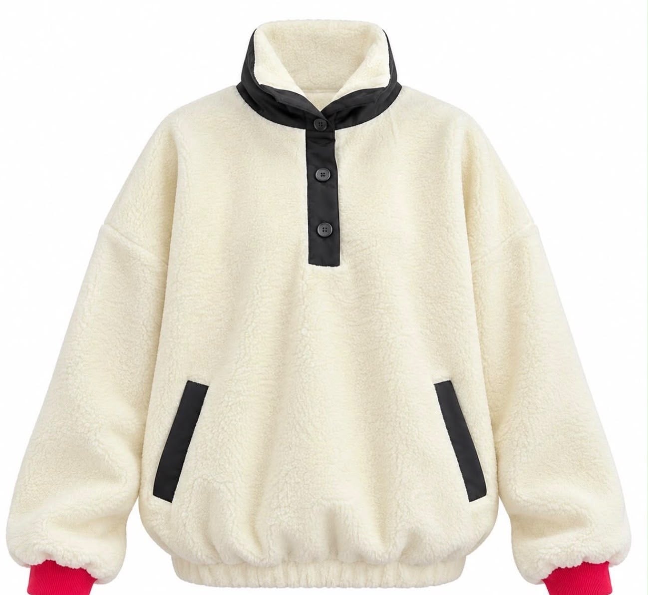 Teddy Nakışlı Peluş Sweat
