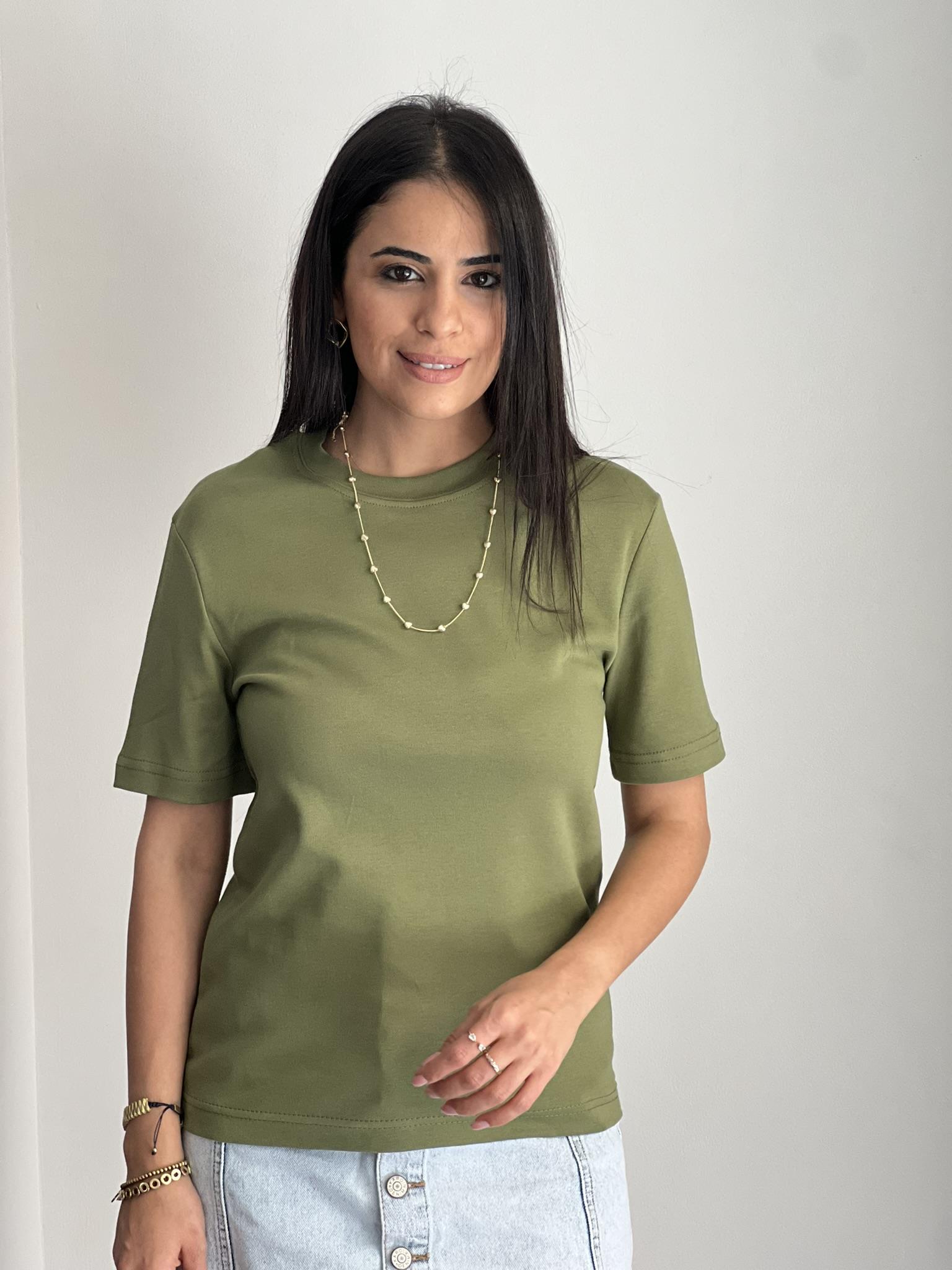 Tshirt MS Yağ Yeşil