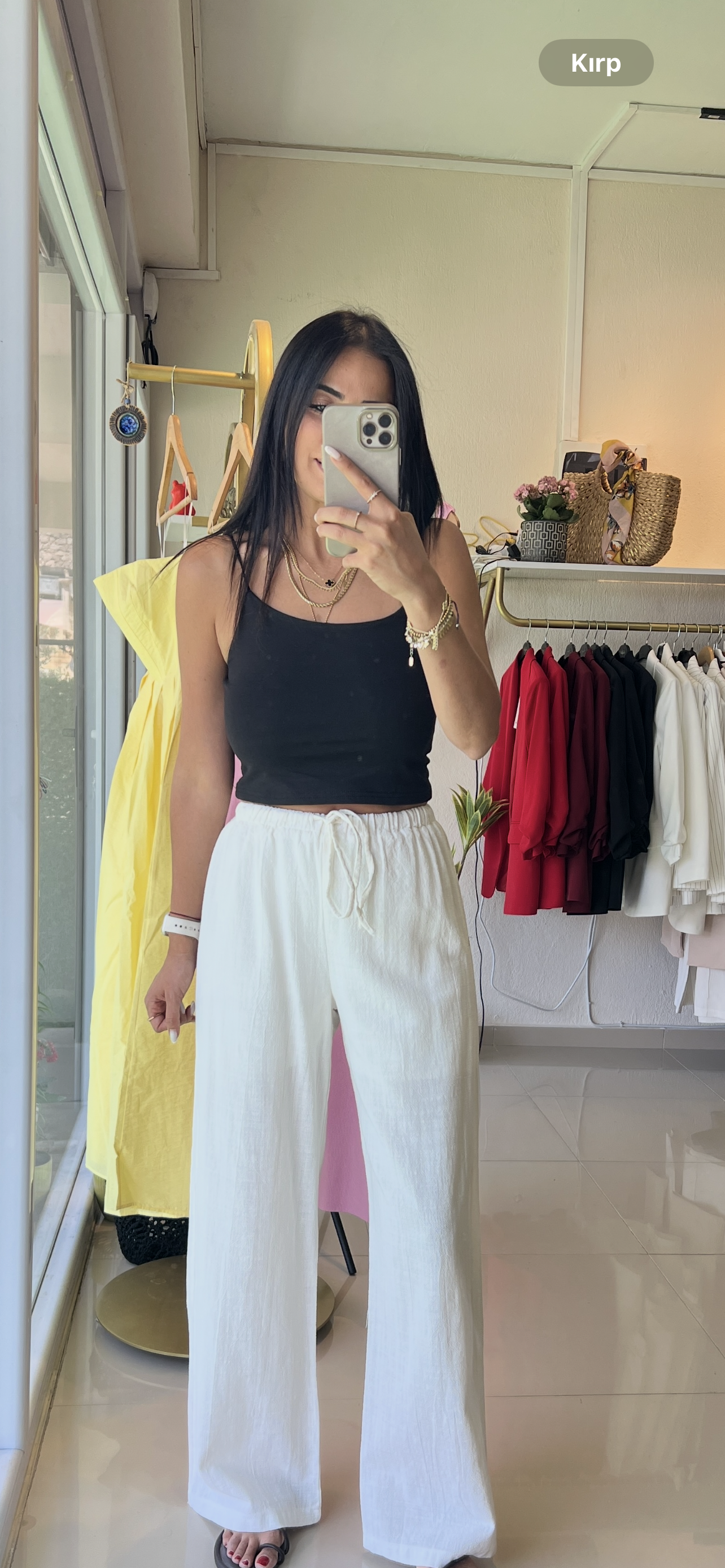 1001 SPAGETTİ ASKI CROP ATLET SİYAH