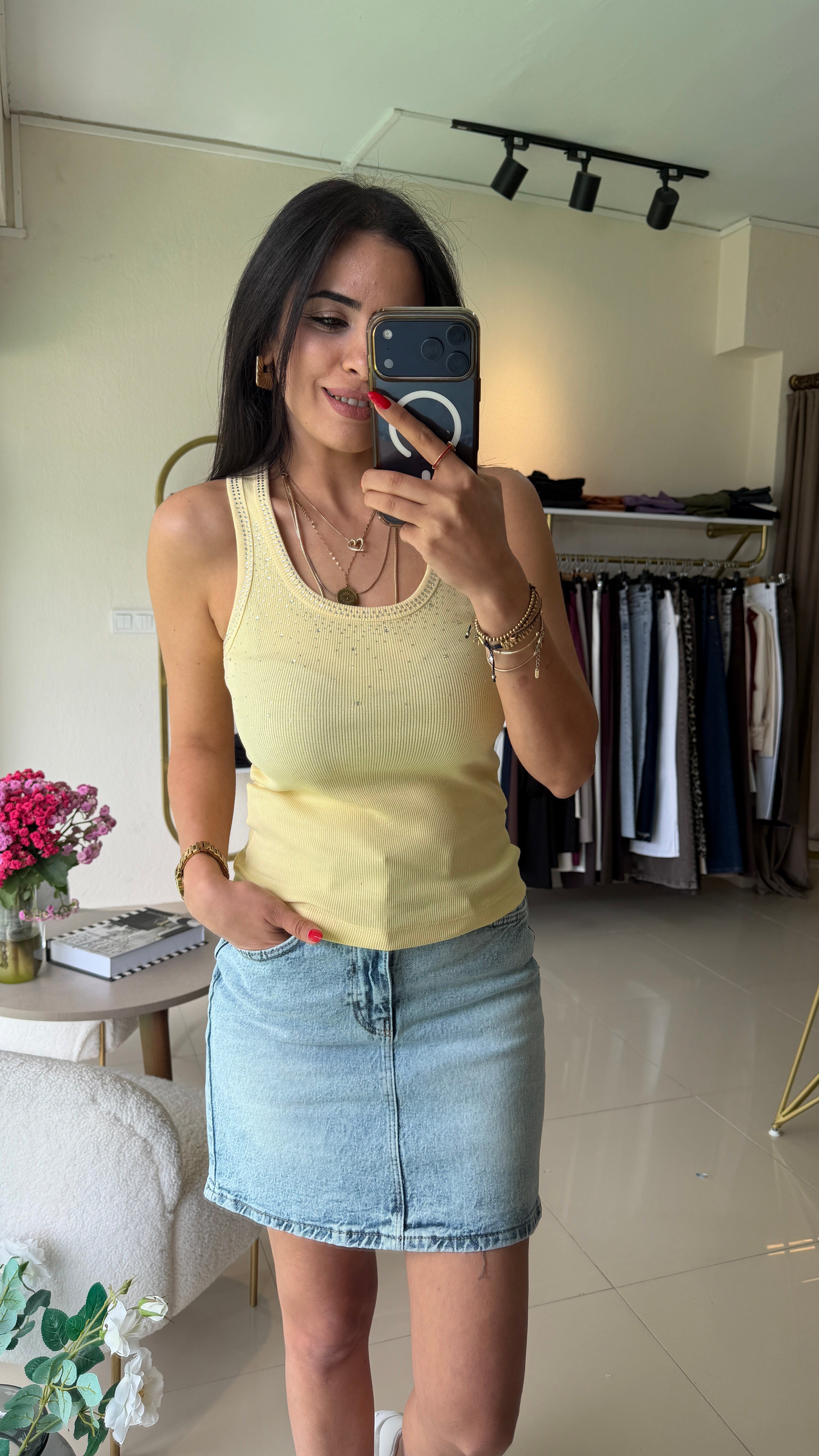 241015 TAŞLI PAMUK ATLET SARI