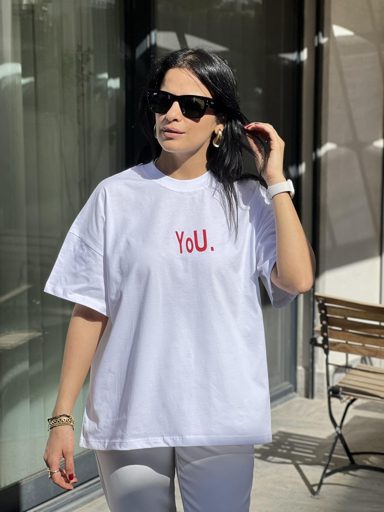 241053 TSHIRT YOU KIRMIZI