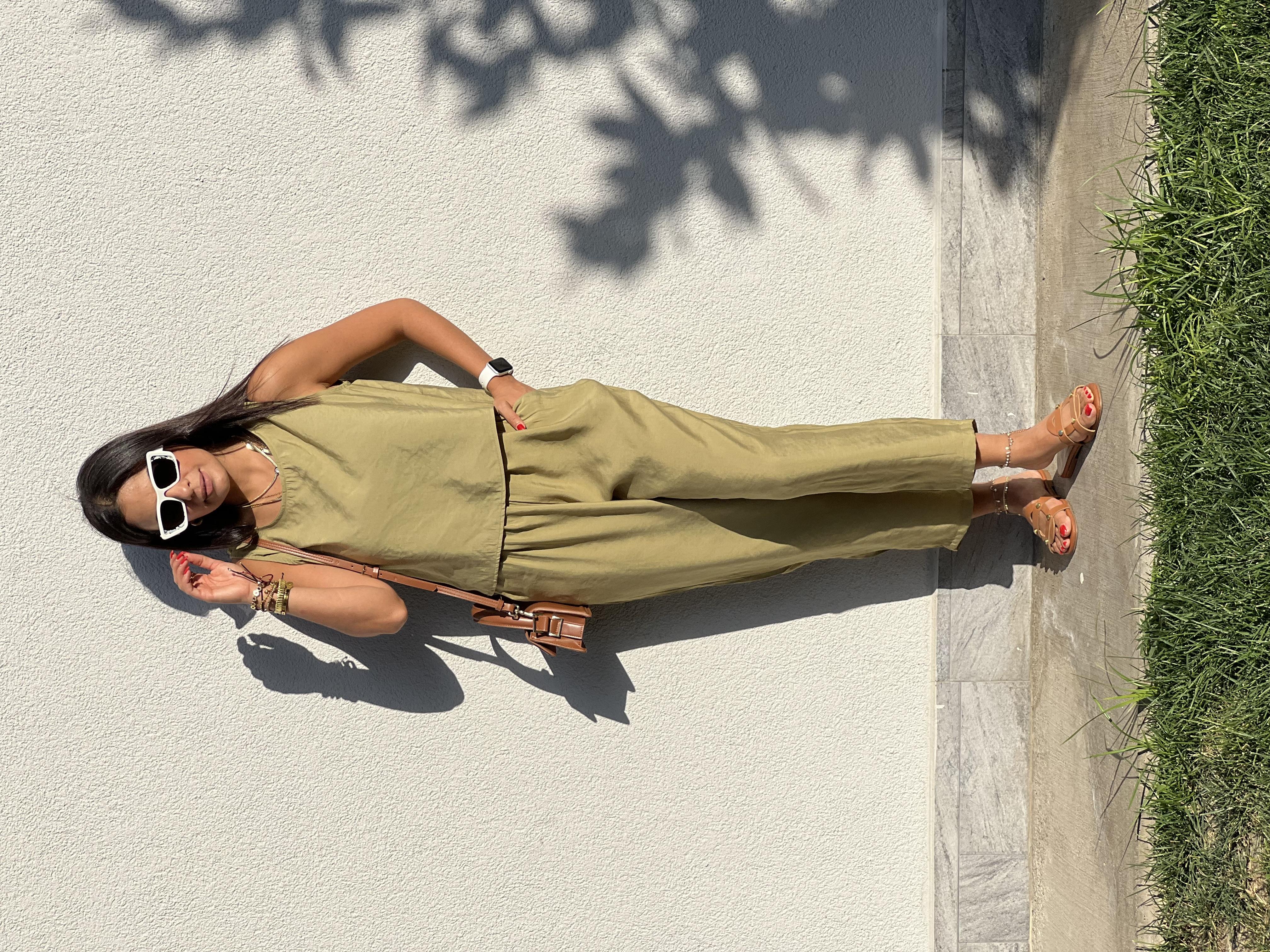 3089 Sofie Bluz Pantolon Takım Haki