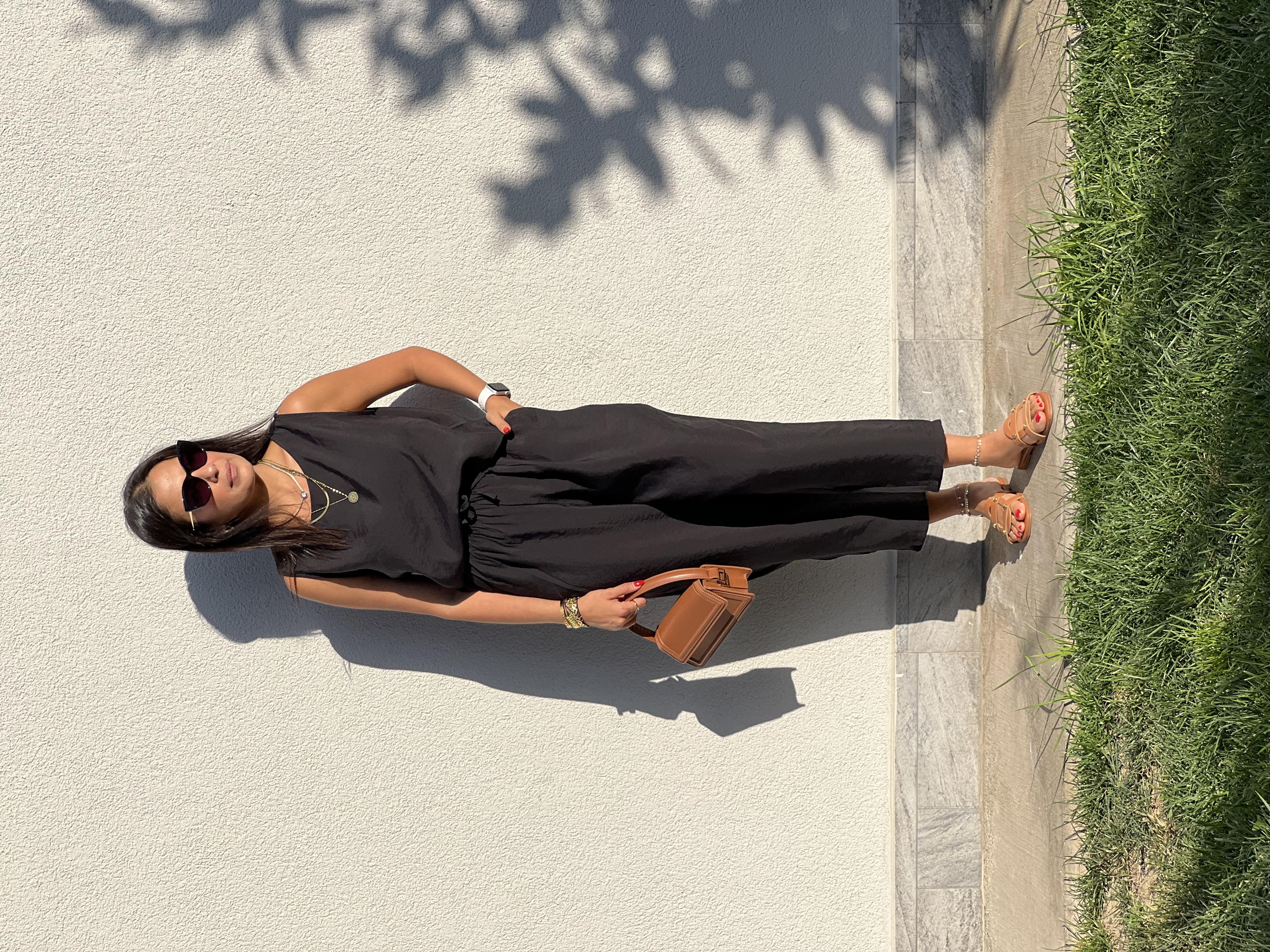 3089 Sofie Bluz Pantolon Takım Siyah