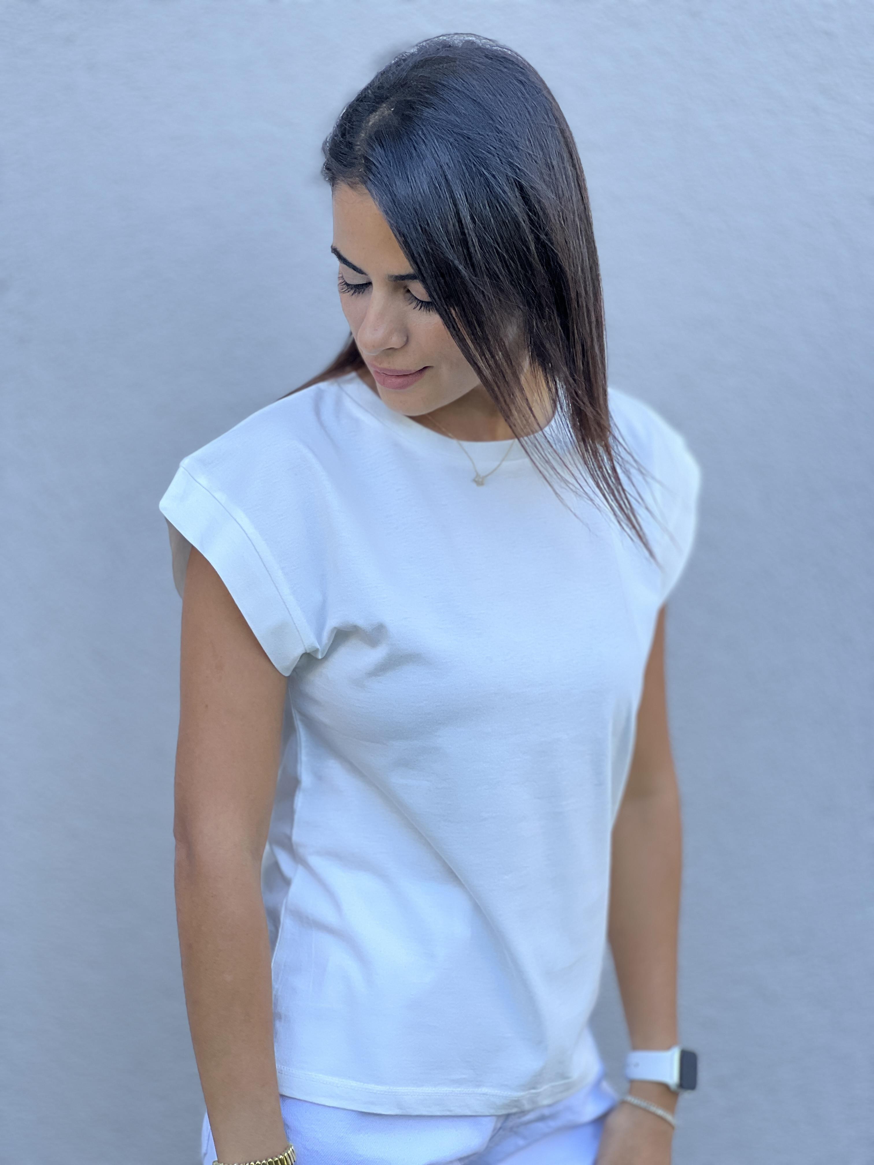 3504 Basic  Tshirt Ekru