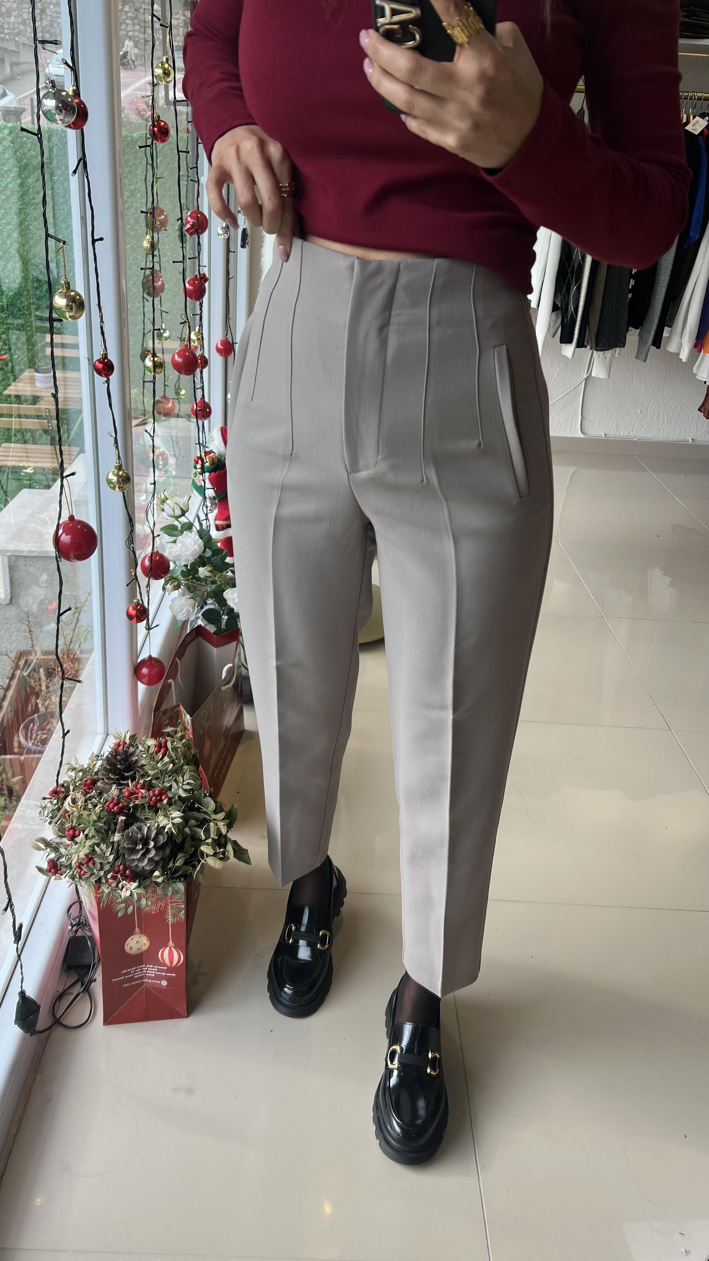5113 KAROL FLATELO PANTOLON VİZON