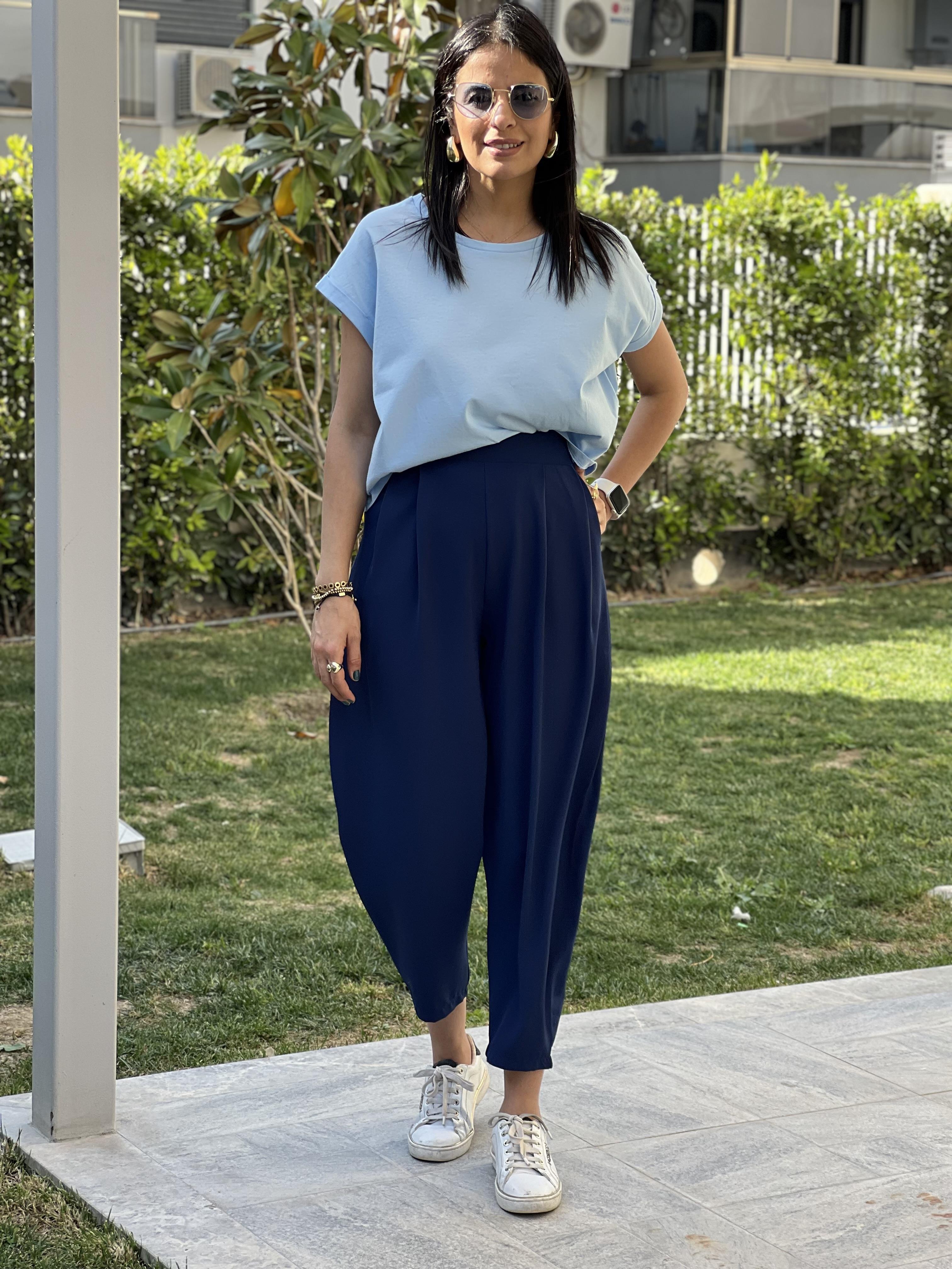 BOMBELİ PANTOLON LACİVERT