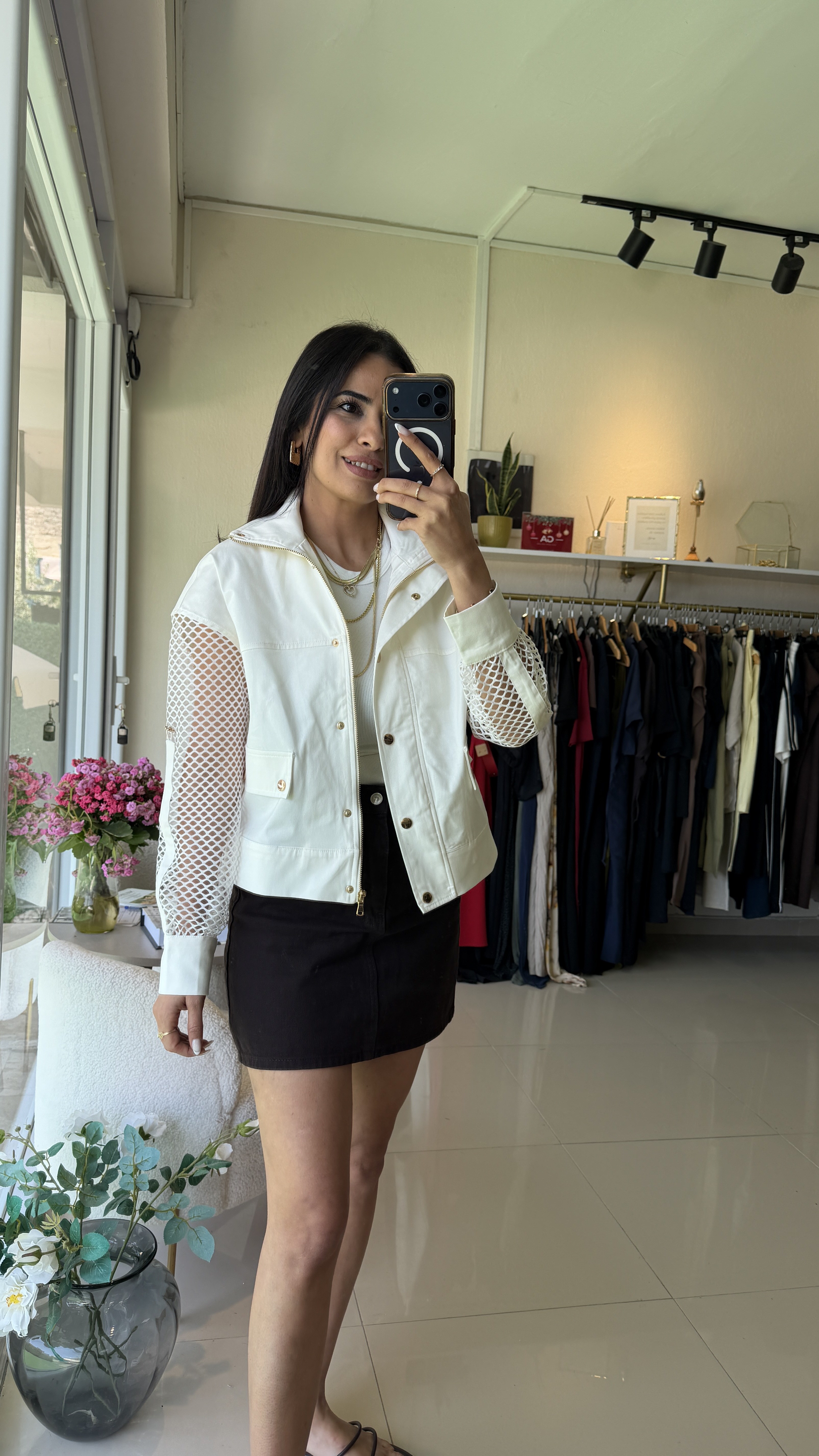 File Detaylı Garnili Premium Gabardin Ceket