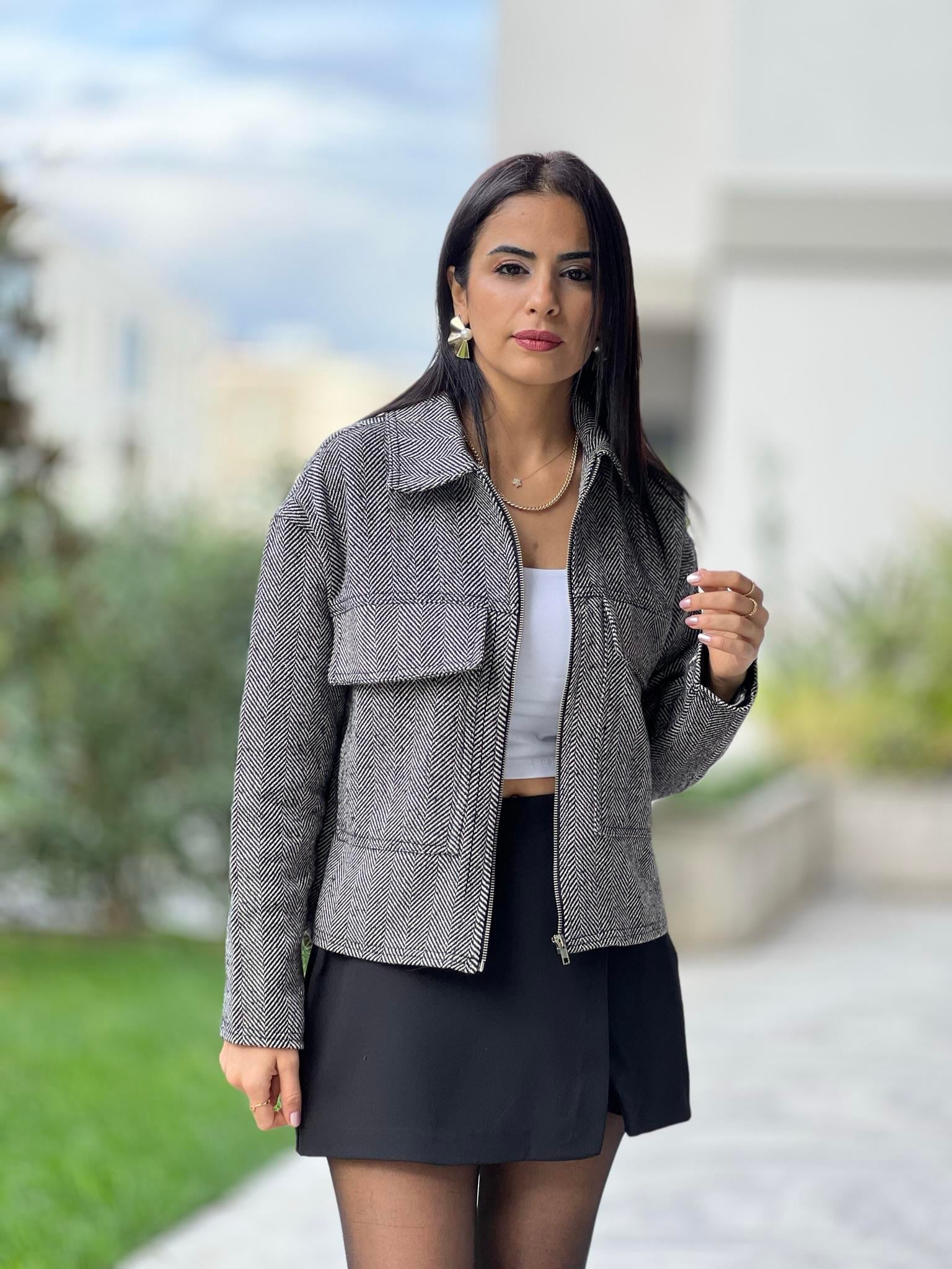 KAŞE CEKET GRİ