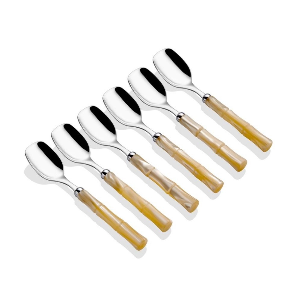 BAMBOO KEMİK 6'LI DONDURMA KAŞIĞI SETİ