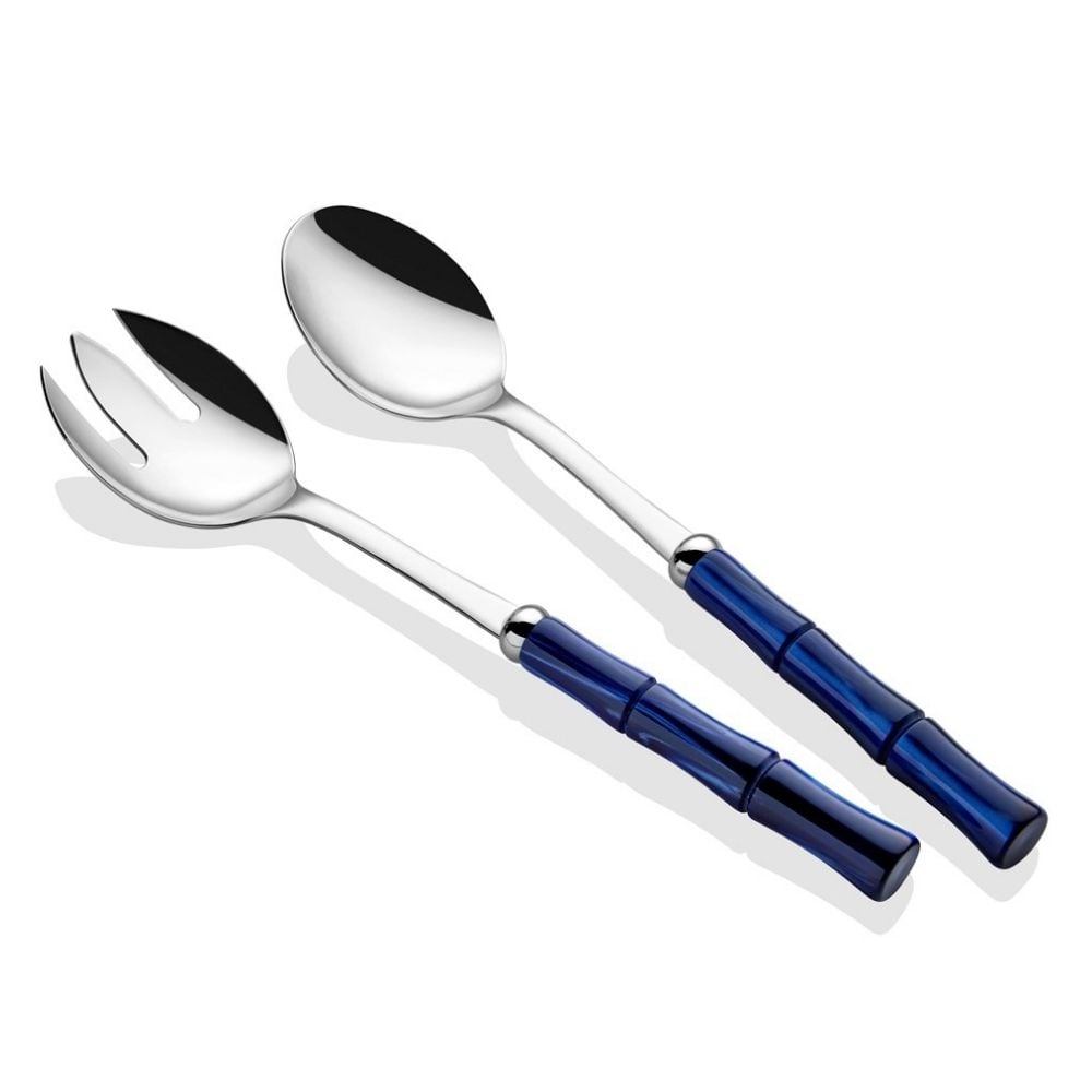 BAMBOO MAVİ SALATA SERVİS SETİ