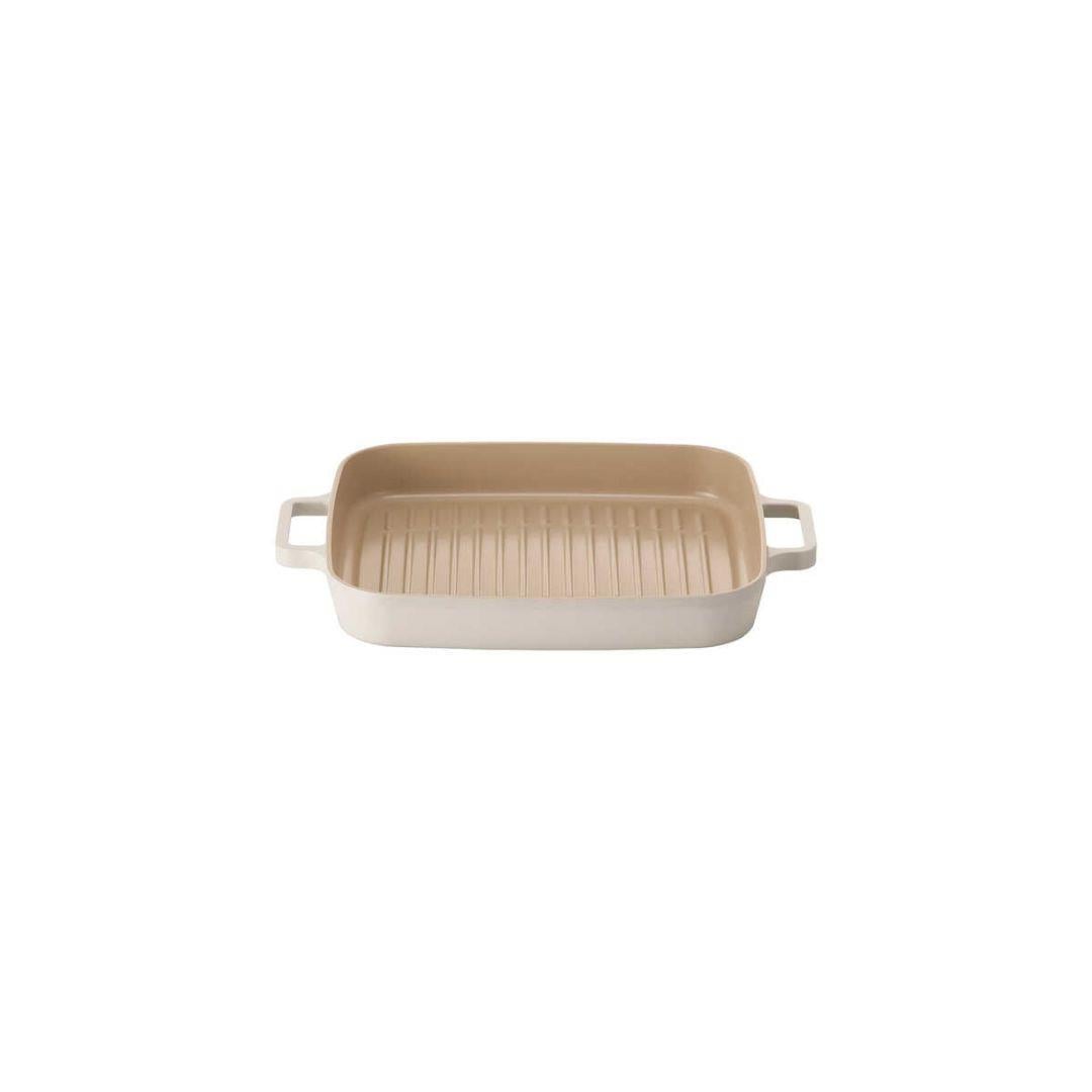 Fika Dikdörtgen Alüminyum Grill Tava 28 Cm Bej