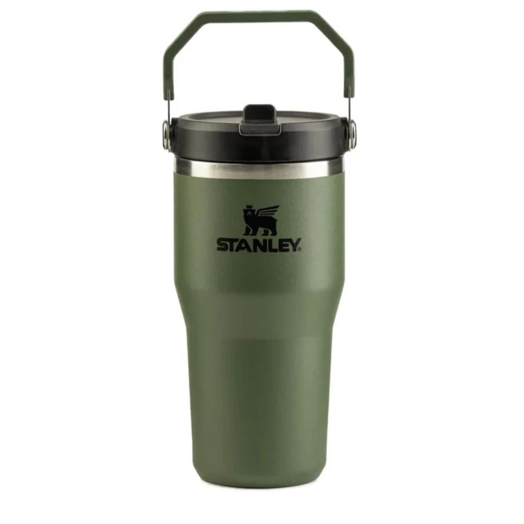 IceFlow™ Flip Straw Tumbler Pipetli Termos | 0.60 L - Haki