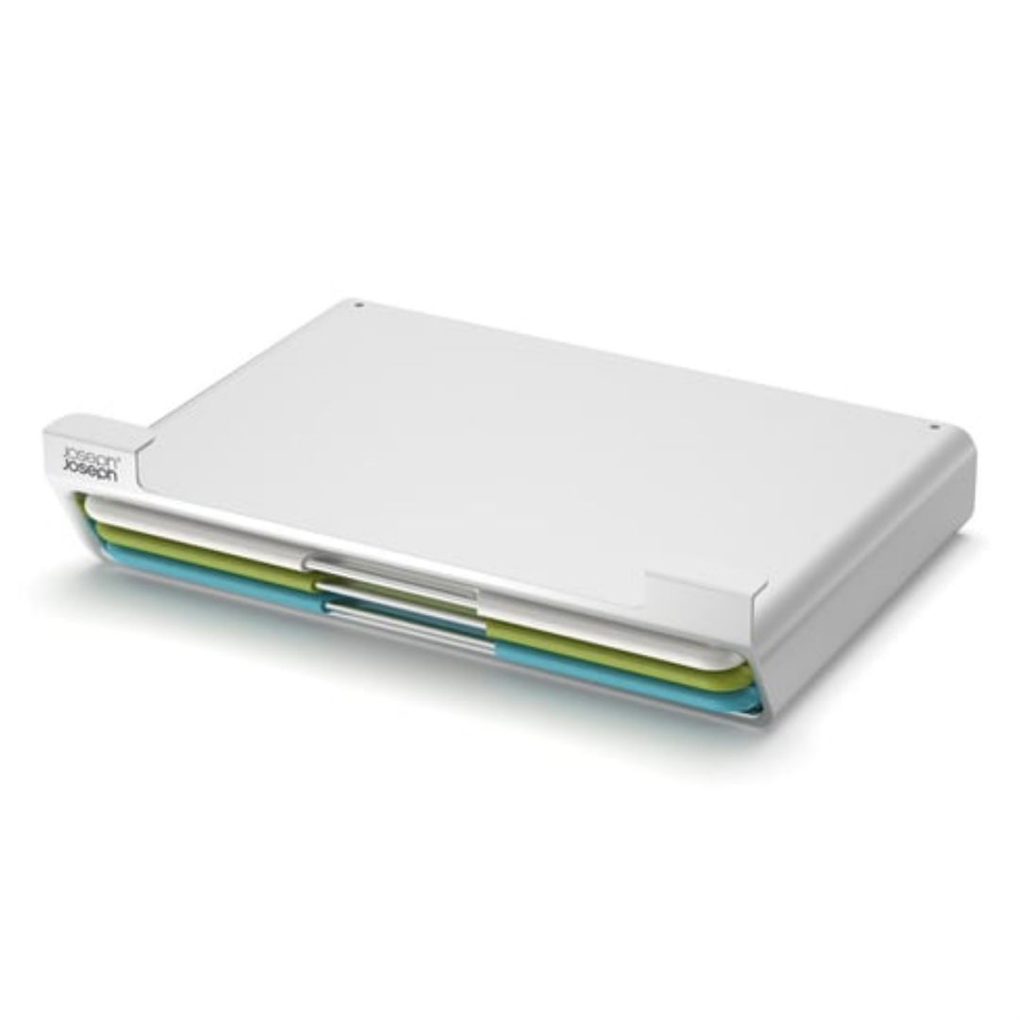 Joseph Joseph Folio™ Slim 3 Parçalı Raf Altı Doğrama Tahtası Seti - Katmanlı Düzenleyici
