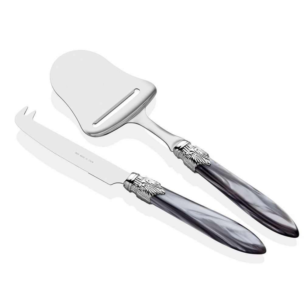 LAURA CHROME GRİ PEYNİR SERVİS SETİ