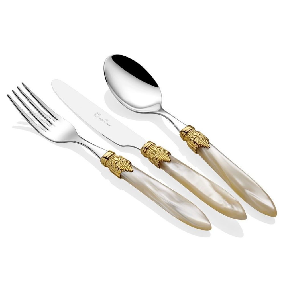 LAURA RİNG KEMİK 75 PARÇA ÇATAL BIÇAK SETİ