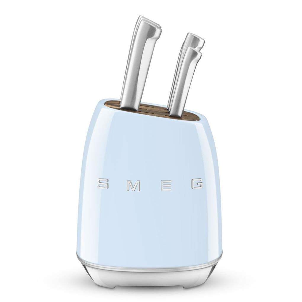 Smeg Pastel Mavi Standlı Bıçak Seti