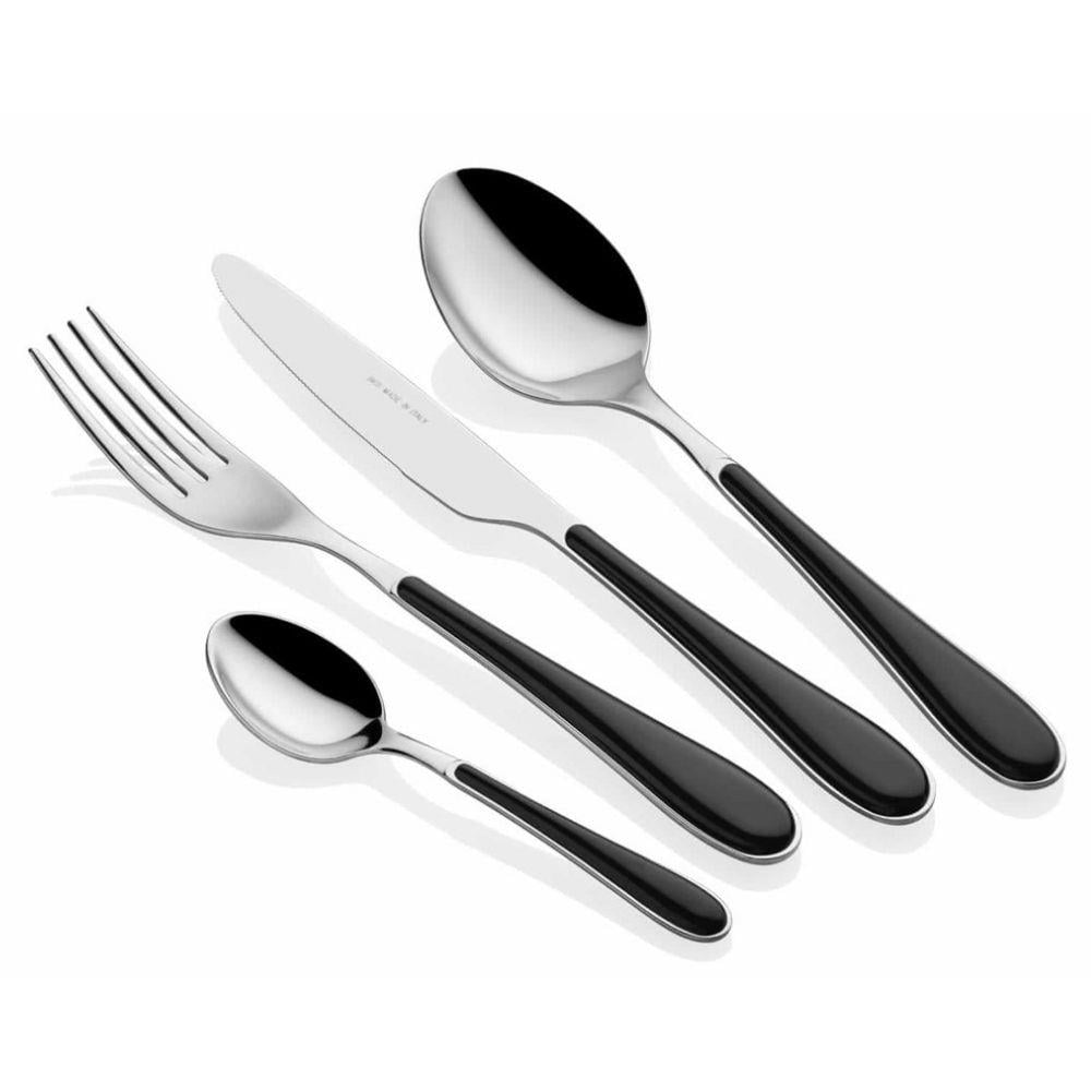 SPRİNG SİYAH 24 PARÇA ÇATAL BIÇAK SETİ
