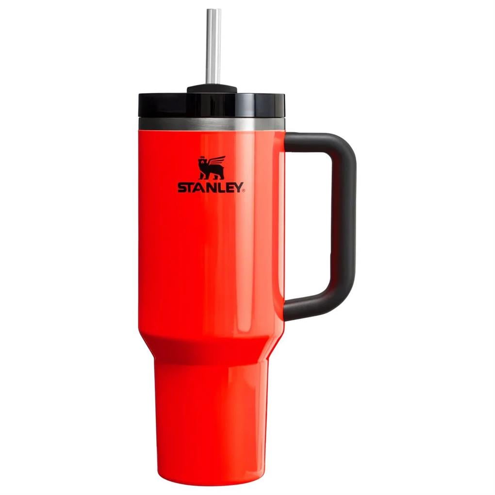 Stanley Quencher Pipetli Termos Bardak 1.18 Lt - Neon Turuncu