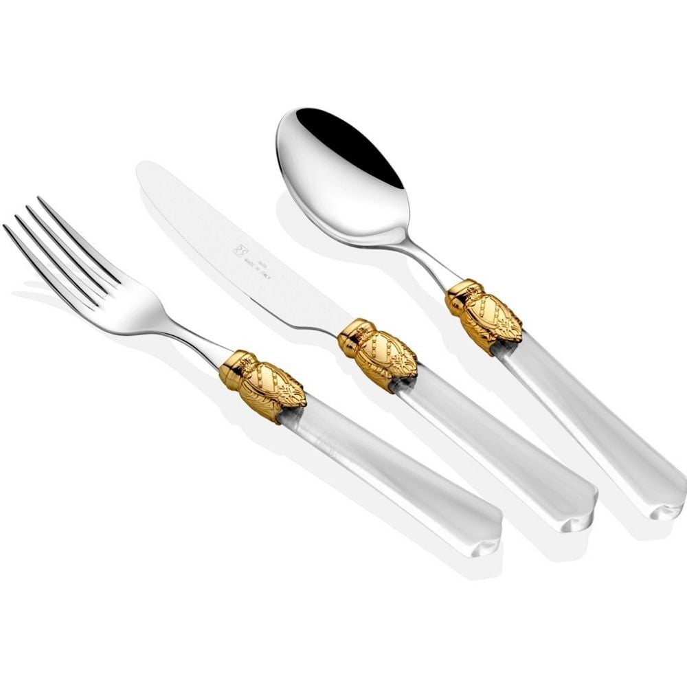 VİTTORİA RİNG ŞEFFAF 75 PARÇA ÇATAL BIÇAK SETİ