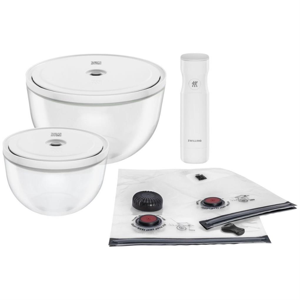 Zwilling Fresh & Save Bowls Vakumlu Başlangıç Seti Cam / M/L, 9-parça