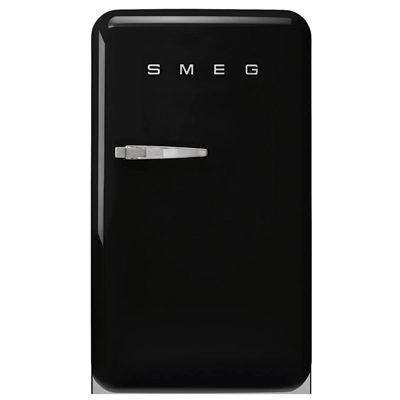 Smeg 50's Style Retro FAB10RBL6 Mini Buzdolabı - Siyah / Sağ Menteşe