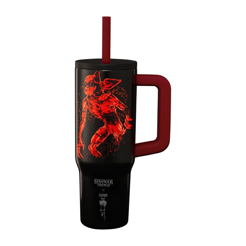 Bialetti Stranger Things Kulplu Pipetli Termos 900 ml