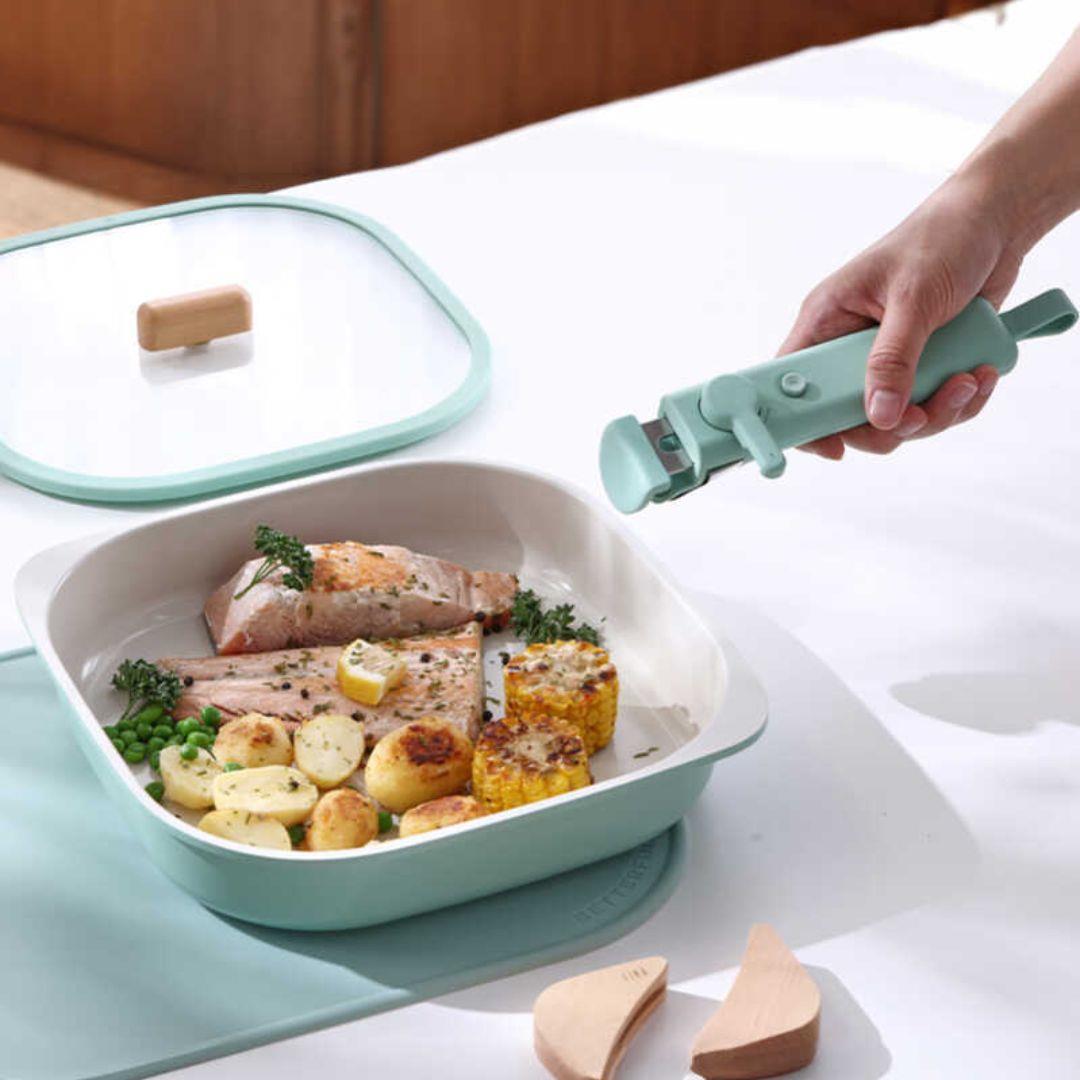 Fika Comfort Mint Yeşil Tencere ve Tava Seti 10 Parça