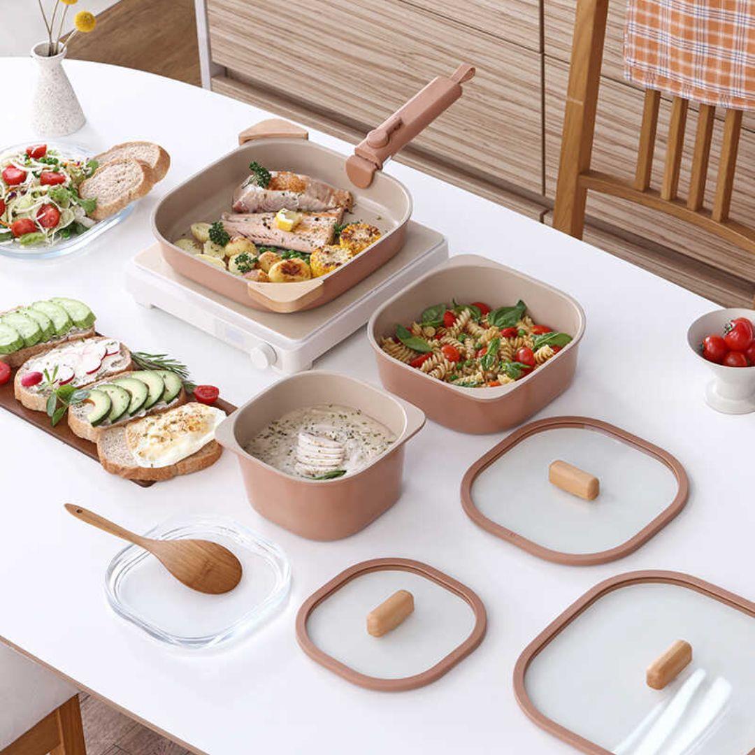 Fika Comfort Terracota Tencere ve Tava Seti 10 Parça