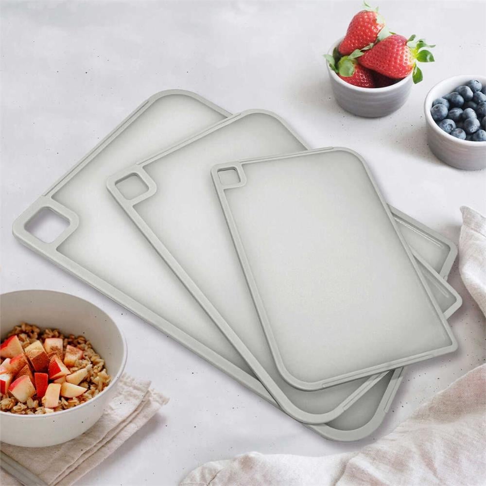 Fika Kesme Tahtası Seti 3Prç Gri