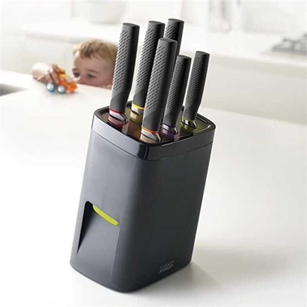 JJ LockBlock Kilitlenebilir Bloklu 6´lı Bıçak Seti - Siyah