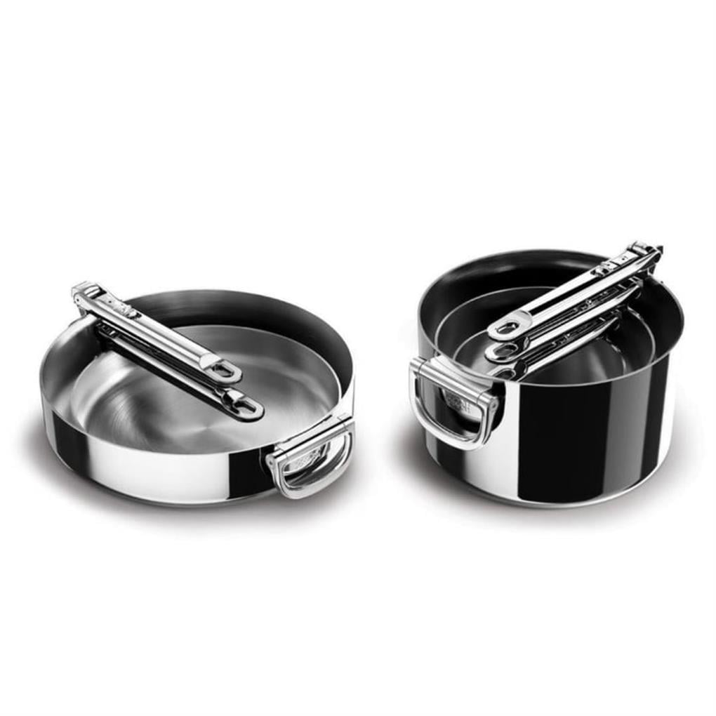 JJ Space 3 Katmanlı Paslanmaz Çelik 12 Parça Tencere Tava Seti