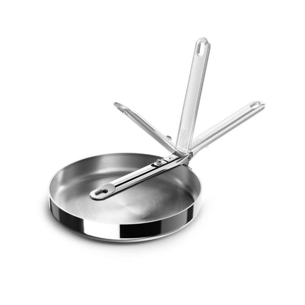 JJ Space 3 Katmanlı Paslanmaz Çelik 24 cm Kızartma Tavası