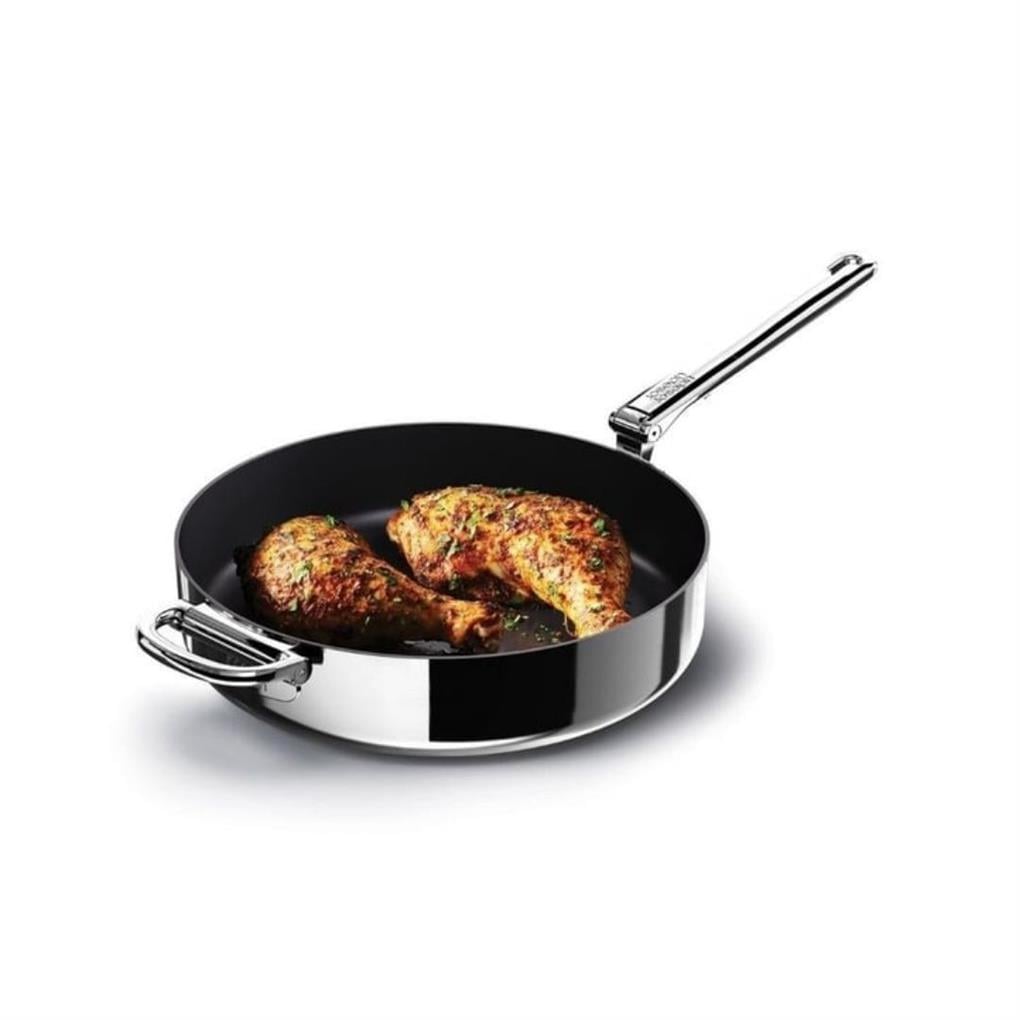 JJ Space 3 Katmanlı Paslanmaz Çelik Seramik Kaplama 28 cm Kızartma Tavası