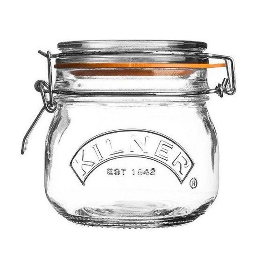 KİLNER KLİPSLİ YUVARLAK 500 ML KAVANOZ 12´Lİ