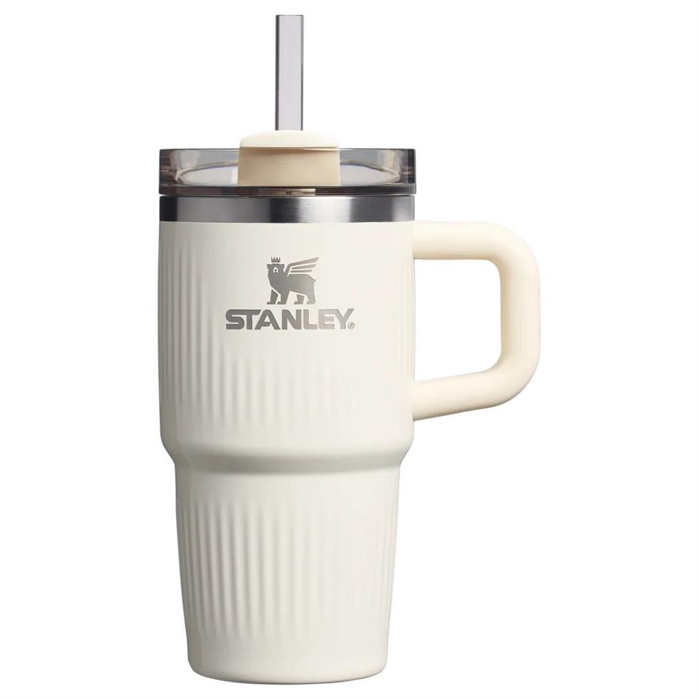 Quencher® H2.0 Fluted Tumbler Pipetli Termos Bardak | 0,60 L - Krem