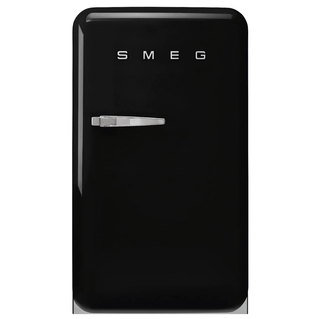 Smeg 50's Style Retro FAB10RBL6 Mini Buzdolabı - Siyah / Sağ Menteşe