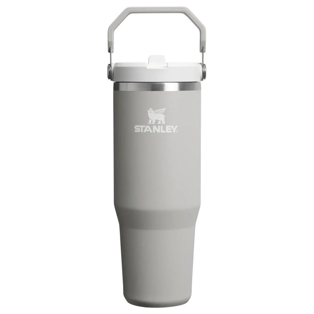 Stanley The IceFlow Flip Straw Pipetli Termos Bardak 0,89 LT - Kül Rengi
