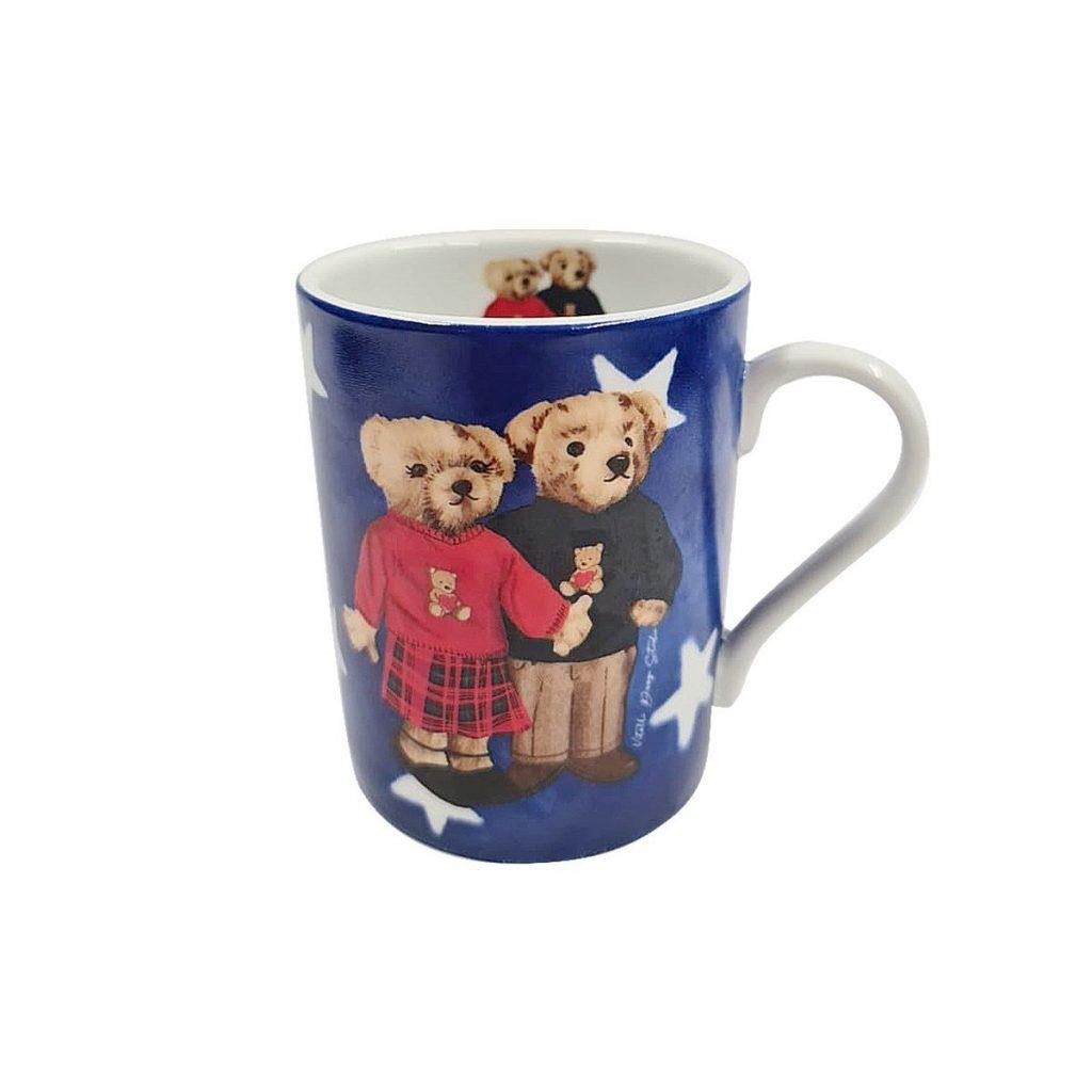 Valentine'S Day Teddy Bear Porselen Kahve Kupası
