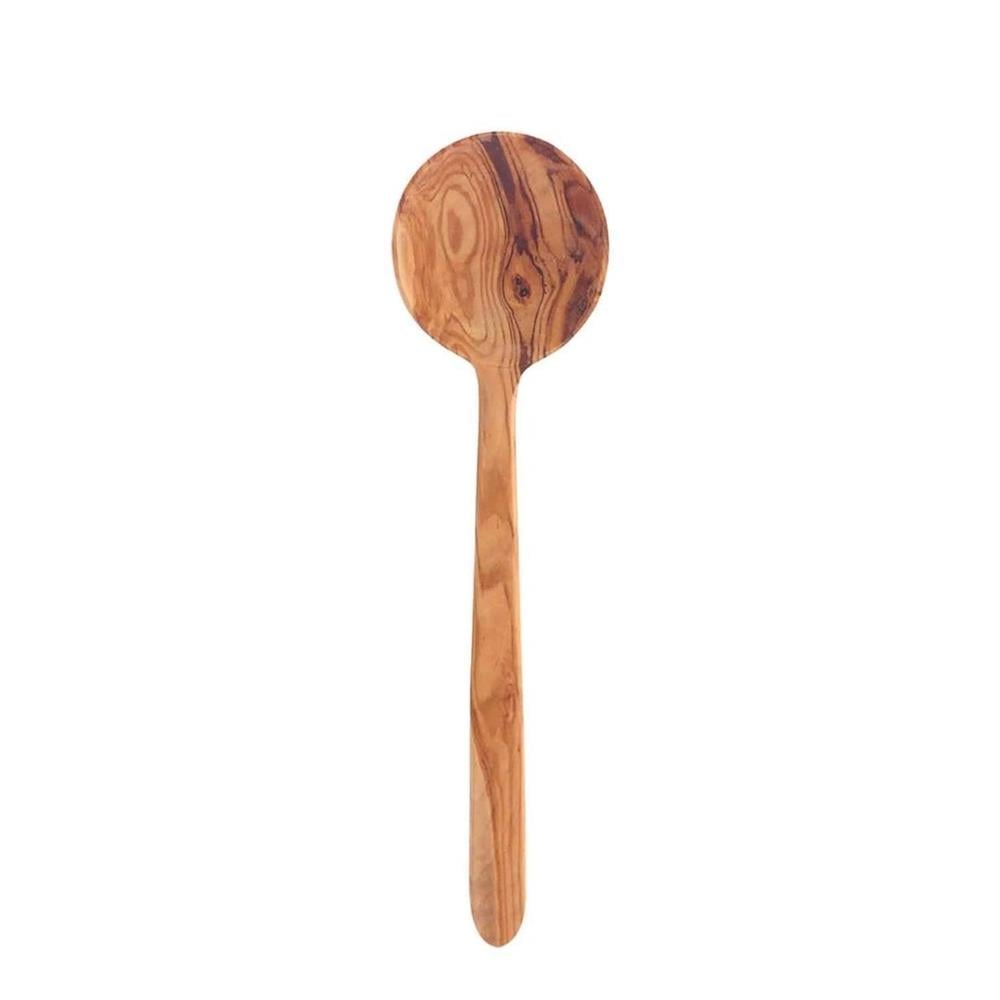 ZEYTİN AĞACI YUVARLAK KAŞIK 30 CM